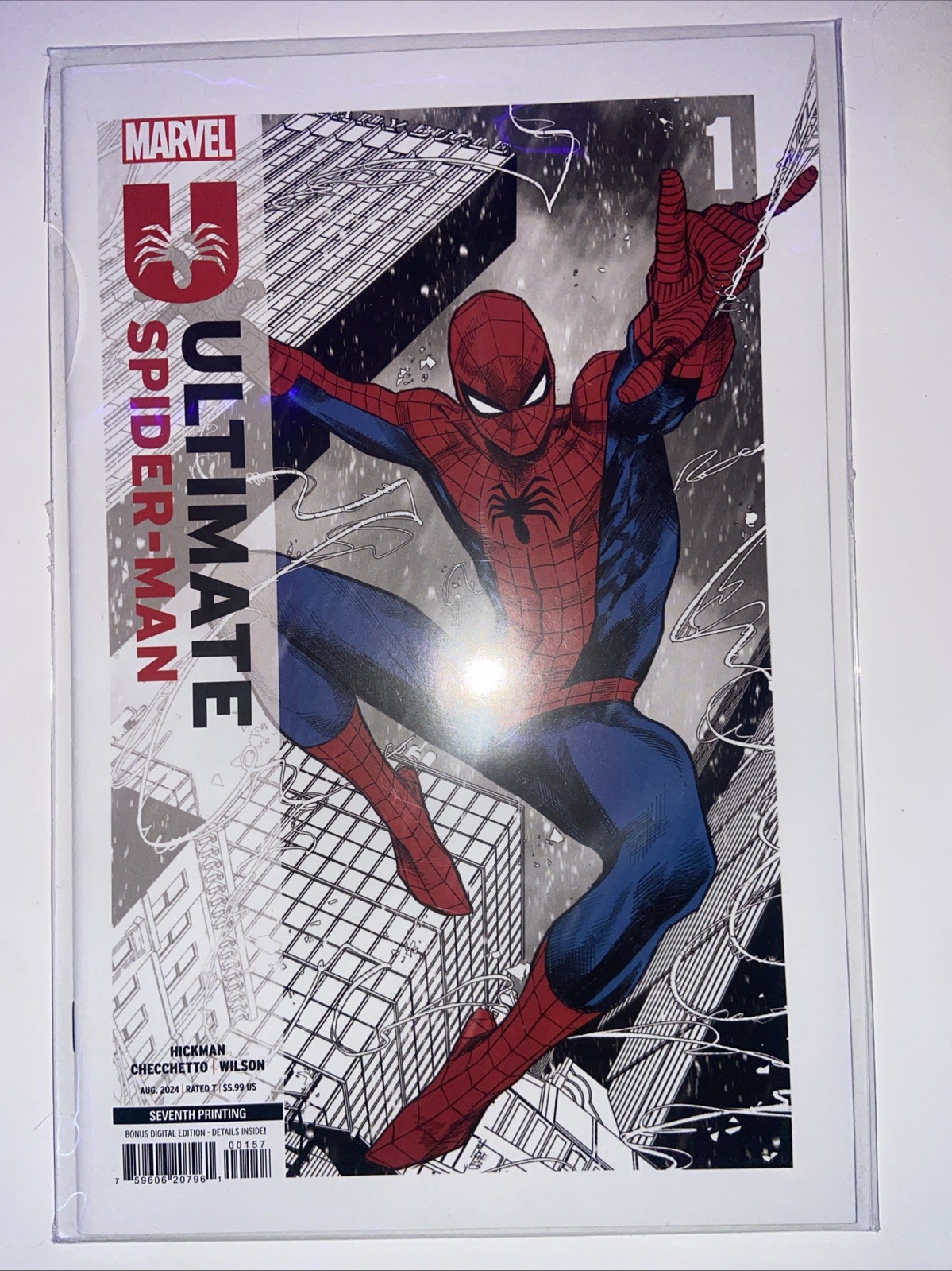 ULTIMATE SPIDER-MAN #1 | Marco Checchetto 7th Print Variant Cover | Marvel