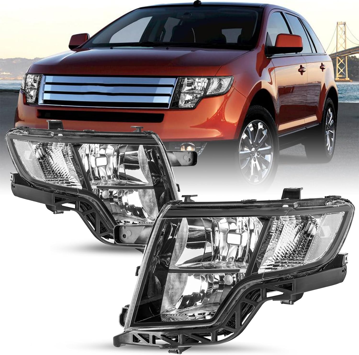 OEM Halogen Headlight Assembly for 2007-2010 Ford Edge