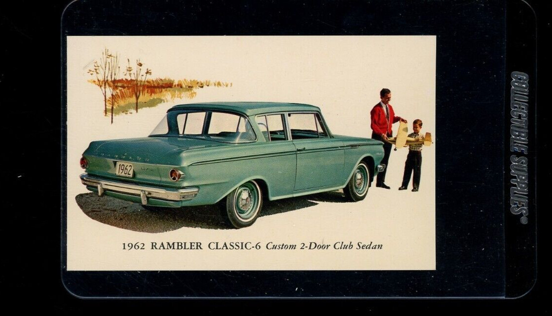 1962 Rambler Classic V6 2 Door Club Sedan Postcard