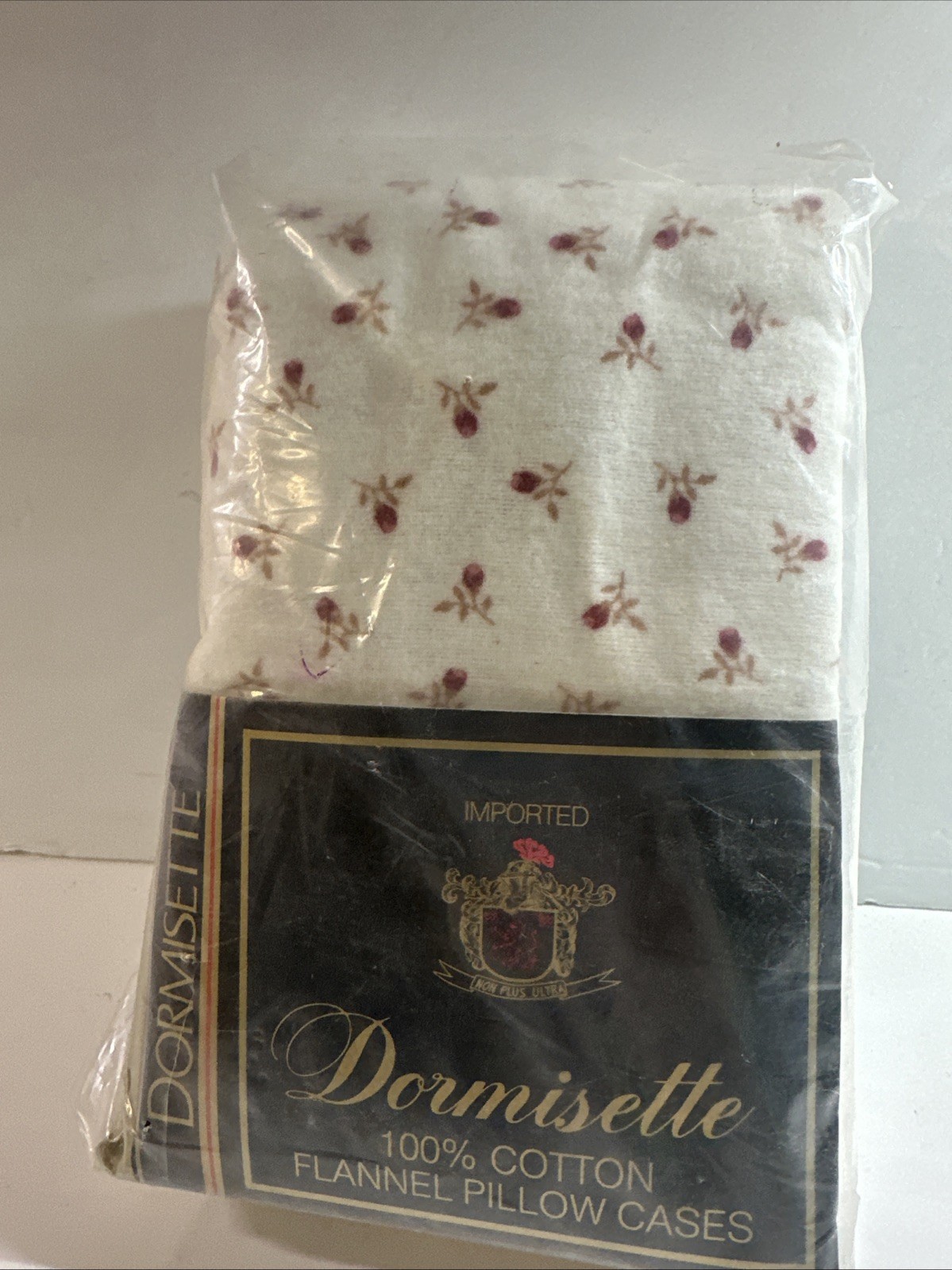 Vintage Dormisette Flannel Pillow Case - One Size Fits All West Germany