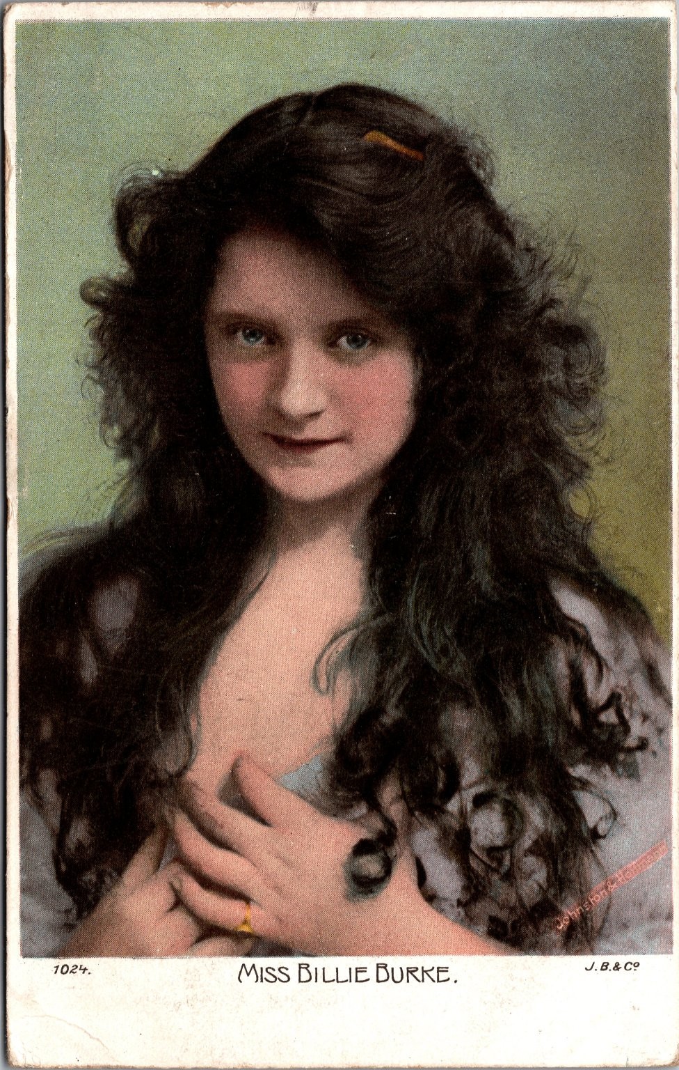 Miss Billie Burke Cute Girl Actress Postcard Glinda the Good Witch Wizard Of Oz