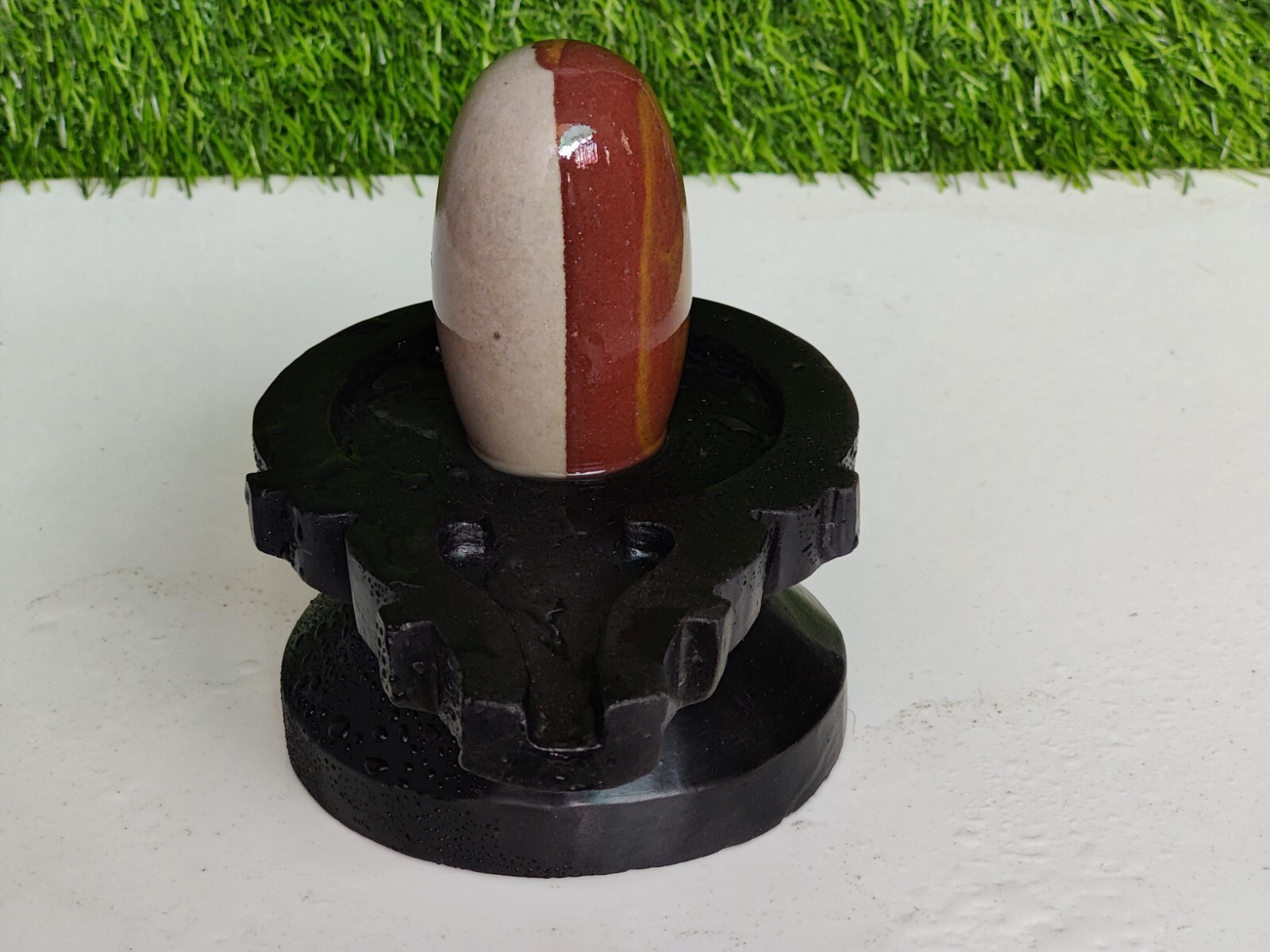Ardhanarishwara Shiva Lingam / Narmada Shivling / Ardhanarishwar Banalinga 3inch