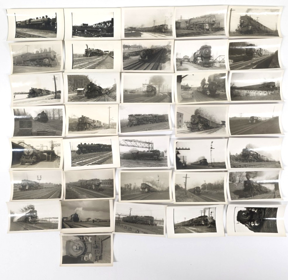 C. 1930s New Haven NY, NH, & H Railroad Locomotive Photo Snapshot Lot Of 36