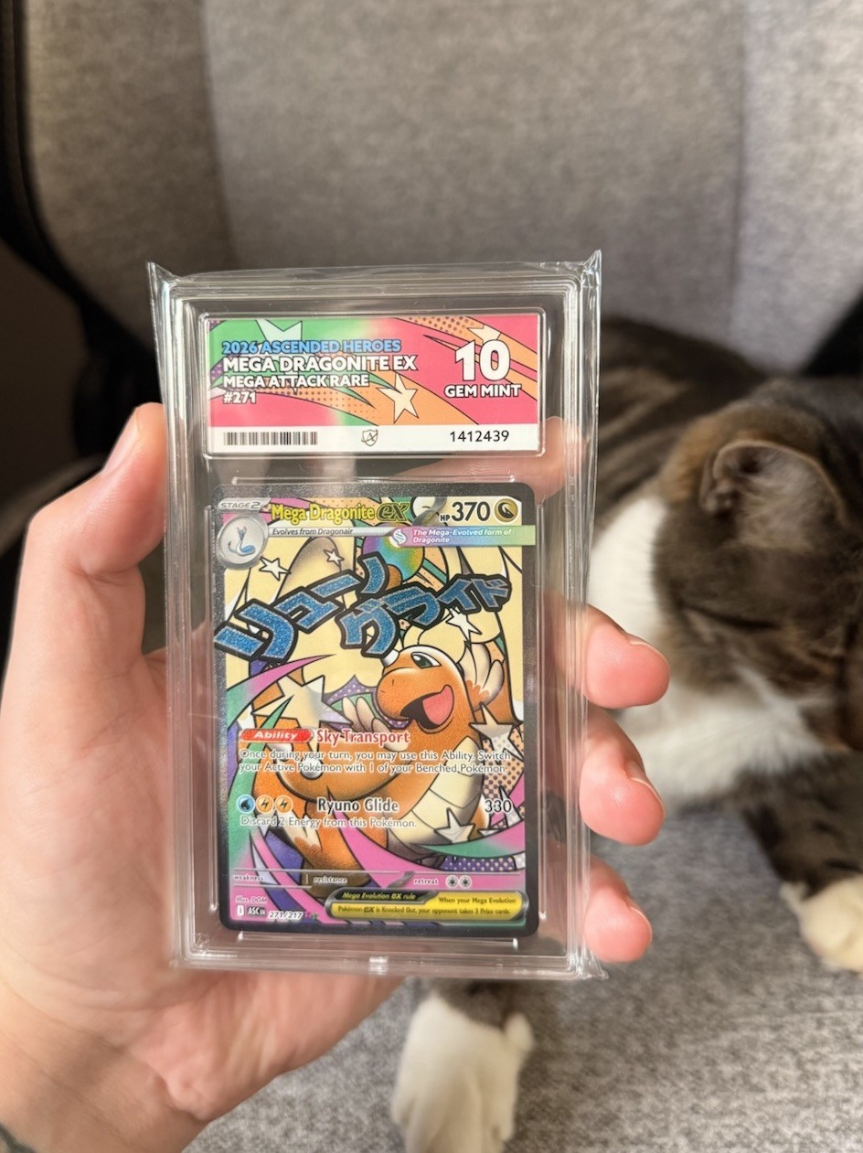 Pokemon Mega Dragonite Ex 271 - ACE 10 Gem Mint