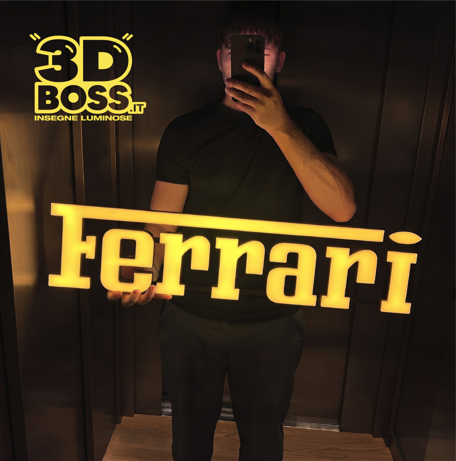 Ferrari LED Lighted Sign Garage F1 Porsche Lamborghini mv