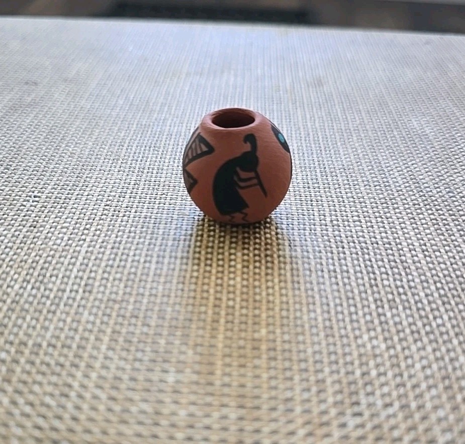 Vintage Signed Acoma Pottery Sarah Garcia New Mexico Pottery Vessel Miniature 