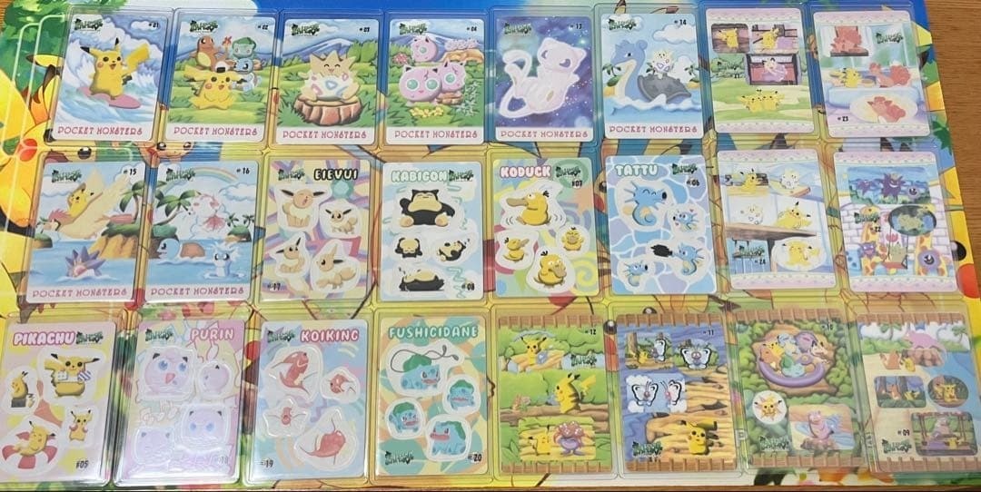 Pokemon Seal-Das Fancy Graffiti Complete Set 24 Stickers Vintage