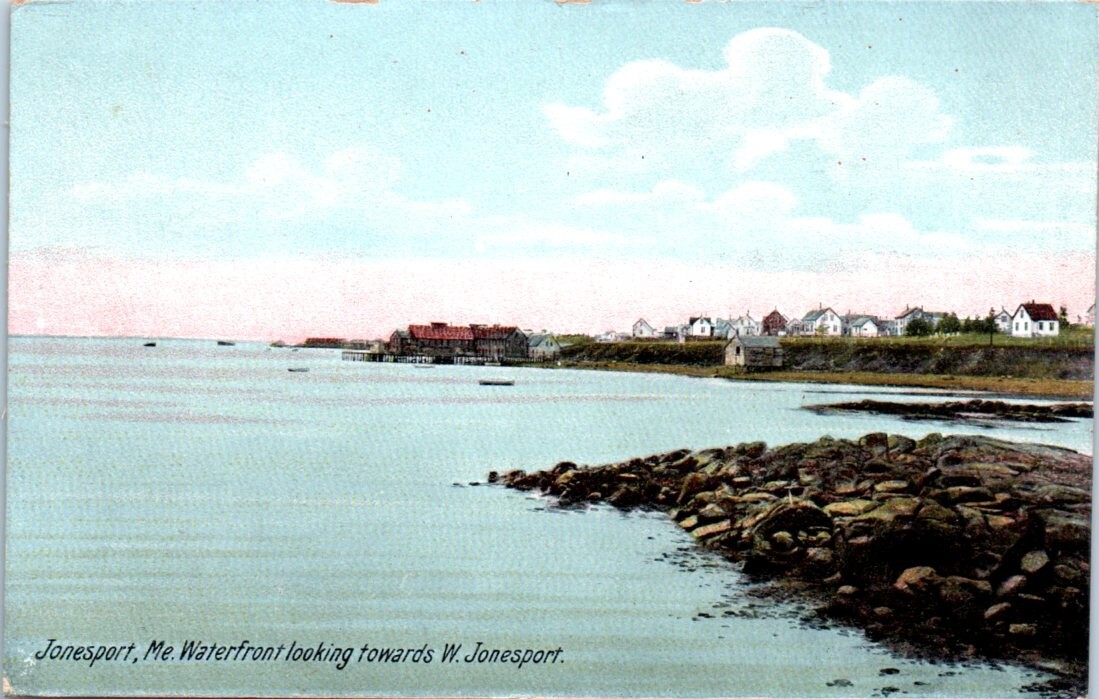 JONESPORT, Maine ME Waterfront unused - Postcard
