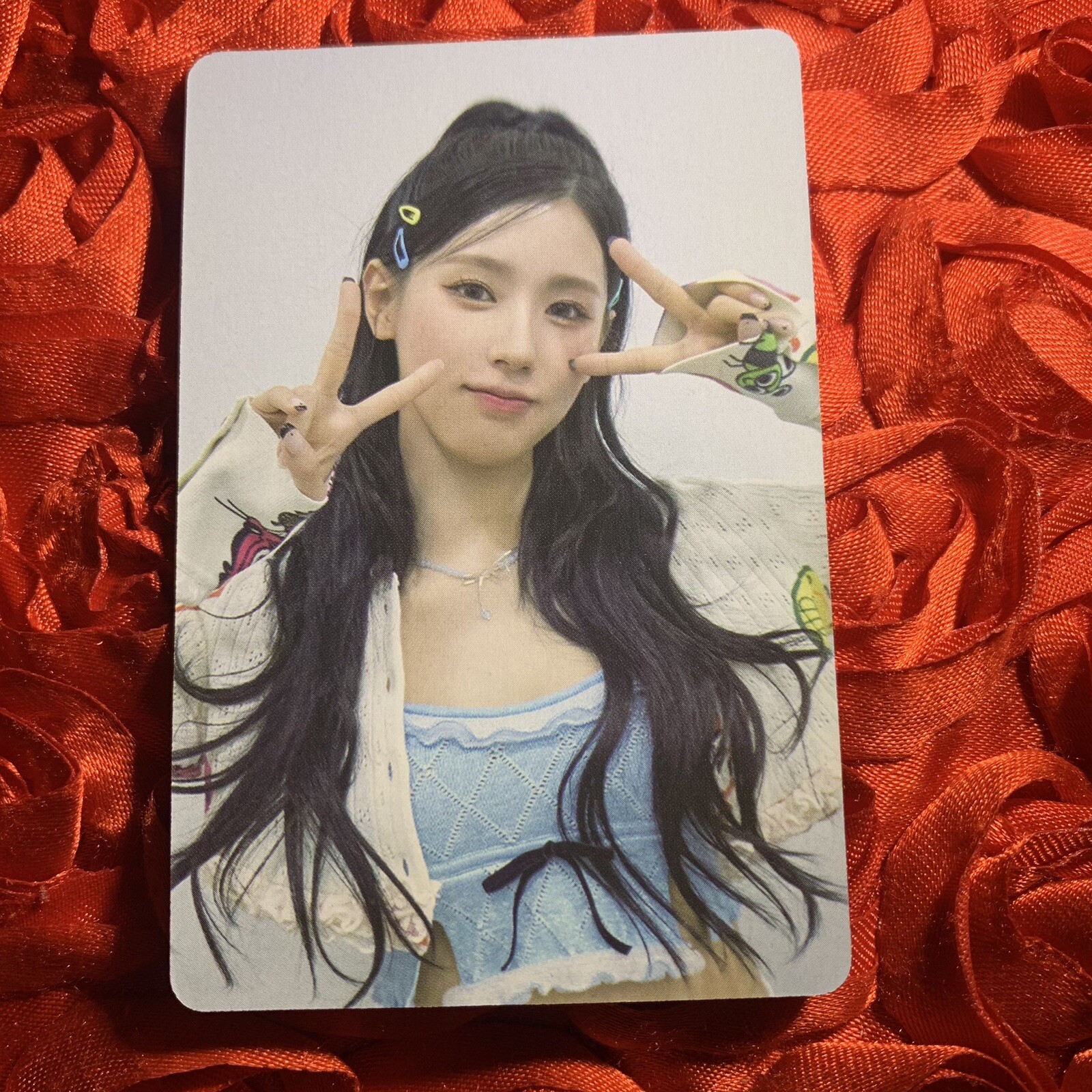 Miyeon (G)I-DLE FREETY Edition Celeb K-POP Girl Photo Card Blue Kawaii