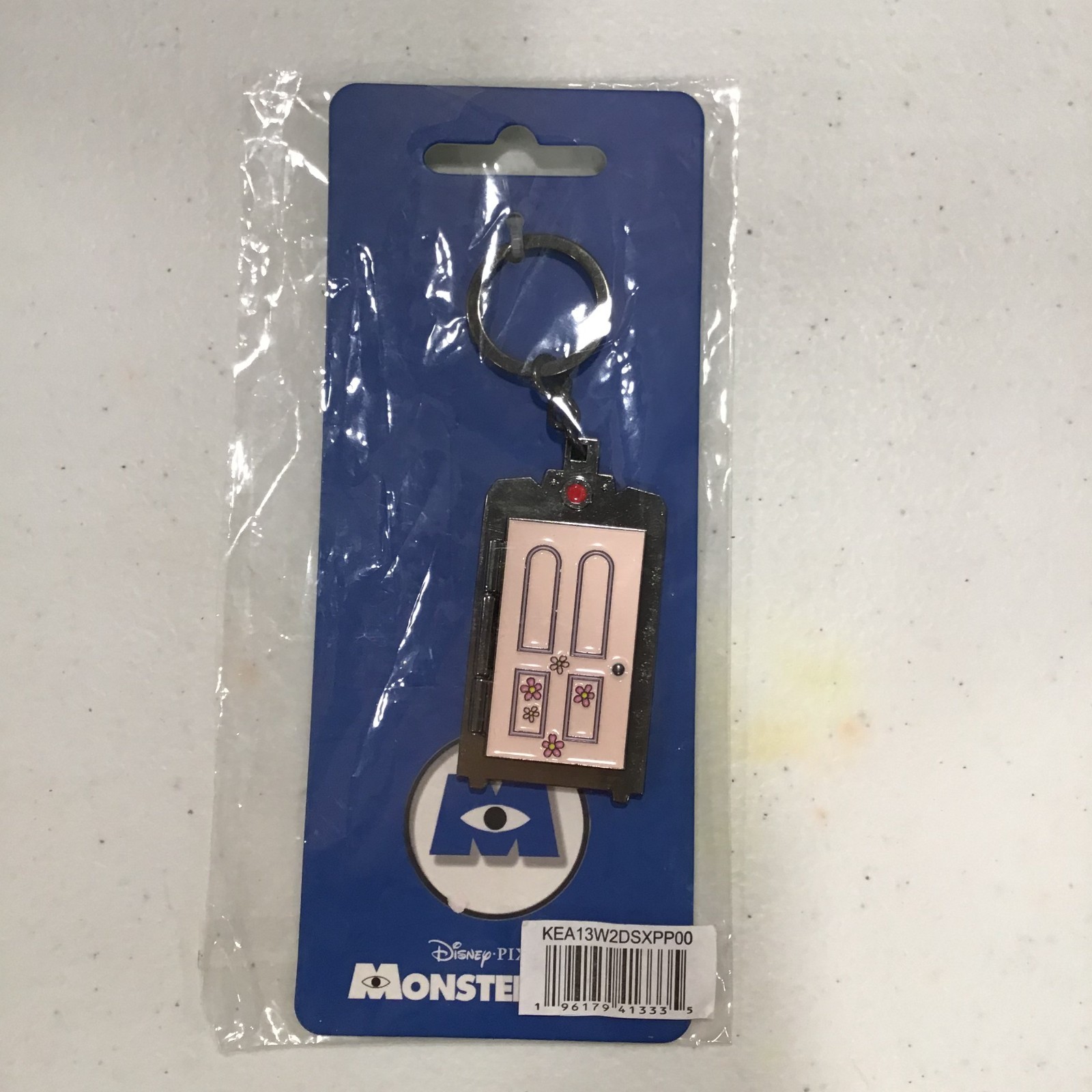 Disney Pixar Monsters Inc Boo Door Hinged Keychain Mike Sulley New NWT