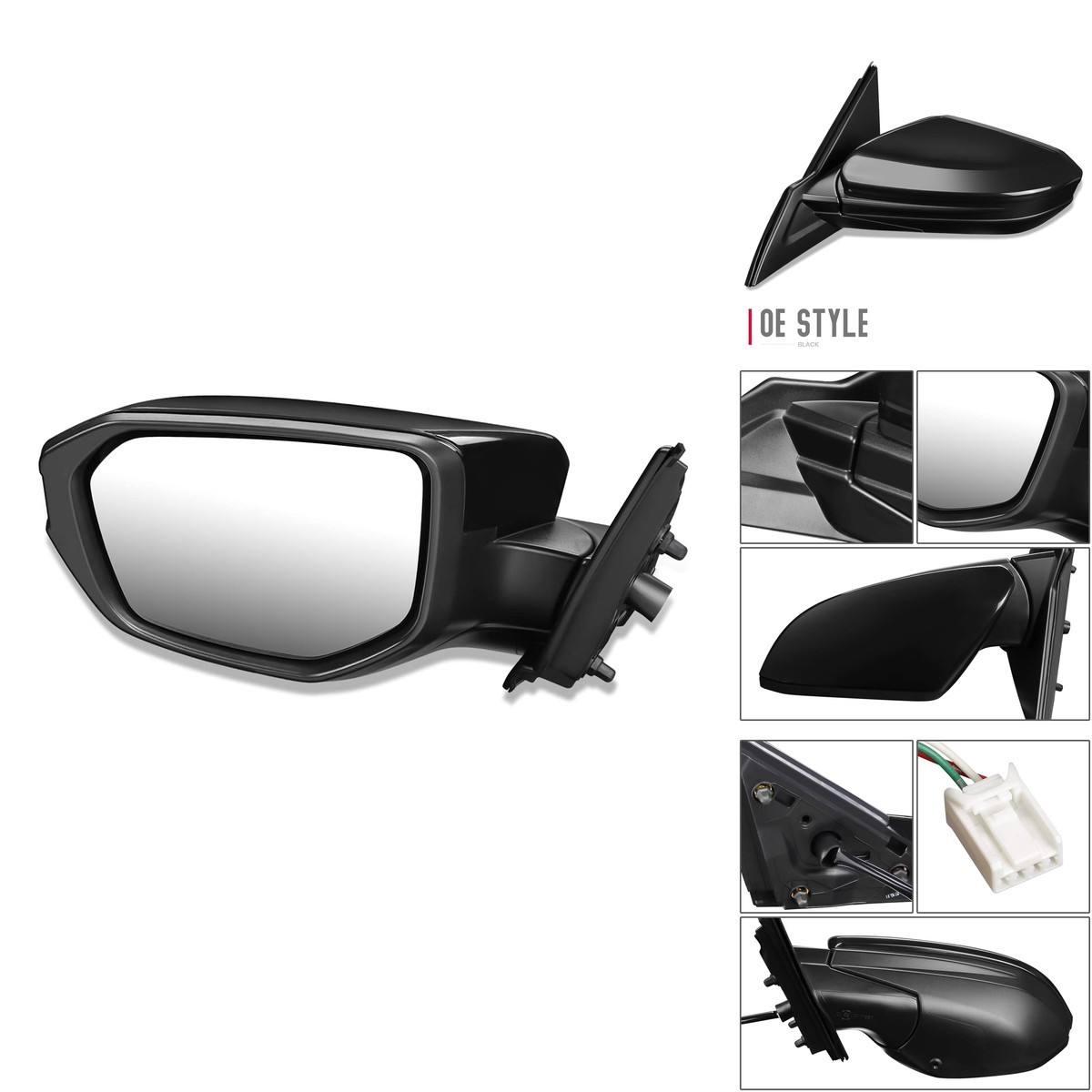 DNA Motoring OEM-MR-HO1320283 Left Driver Side Mirror for 2016-2020 Honda Civic