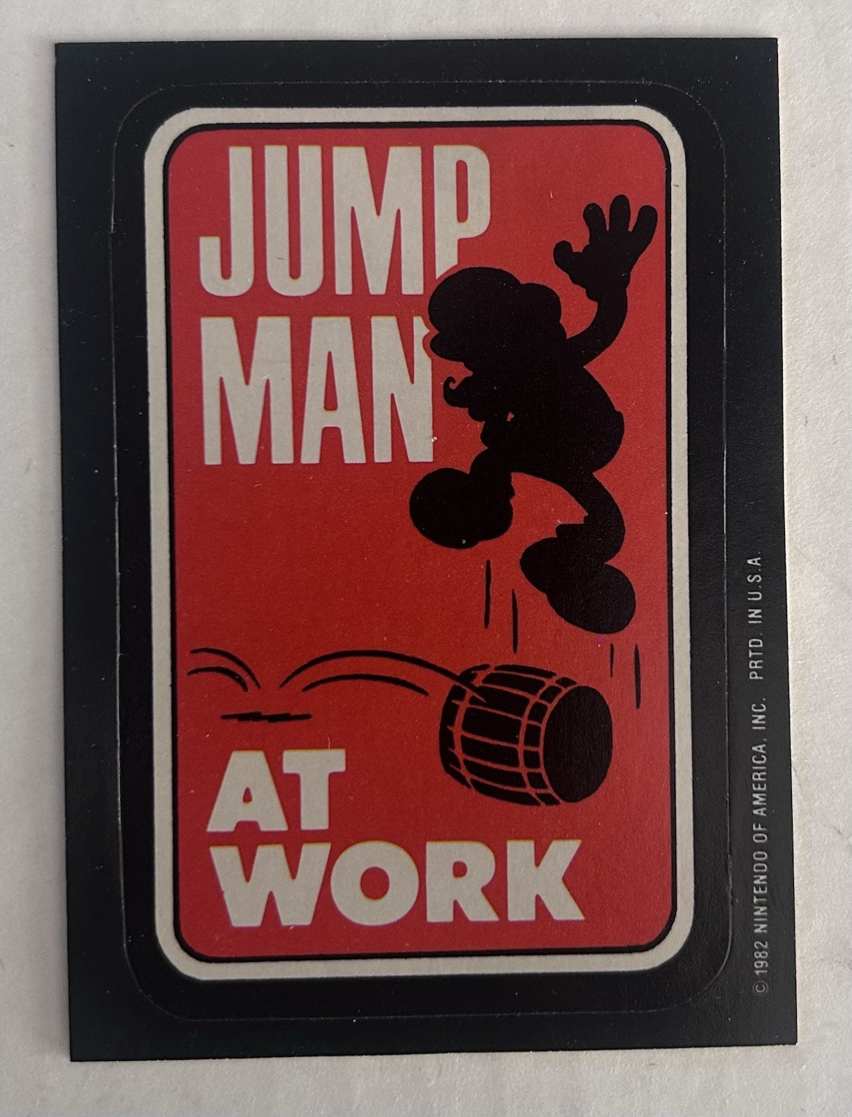 1982 Topps Donkey Kong Atari Jump Man At Work Super Mario RC (Jumpman)
