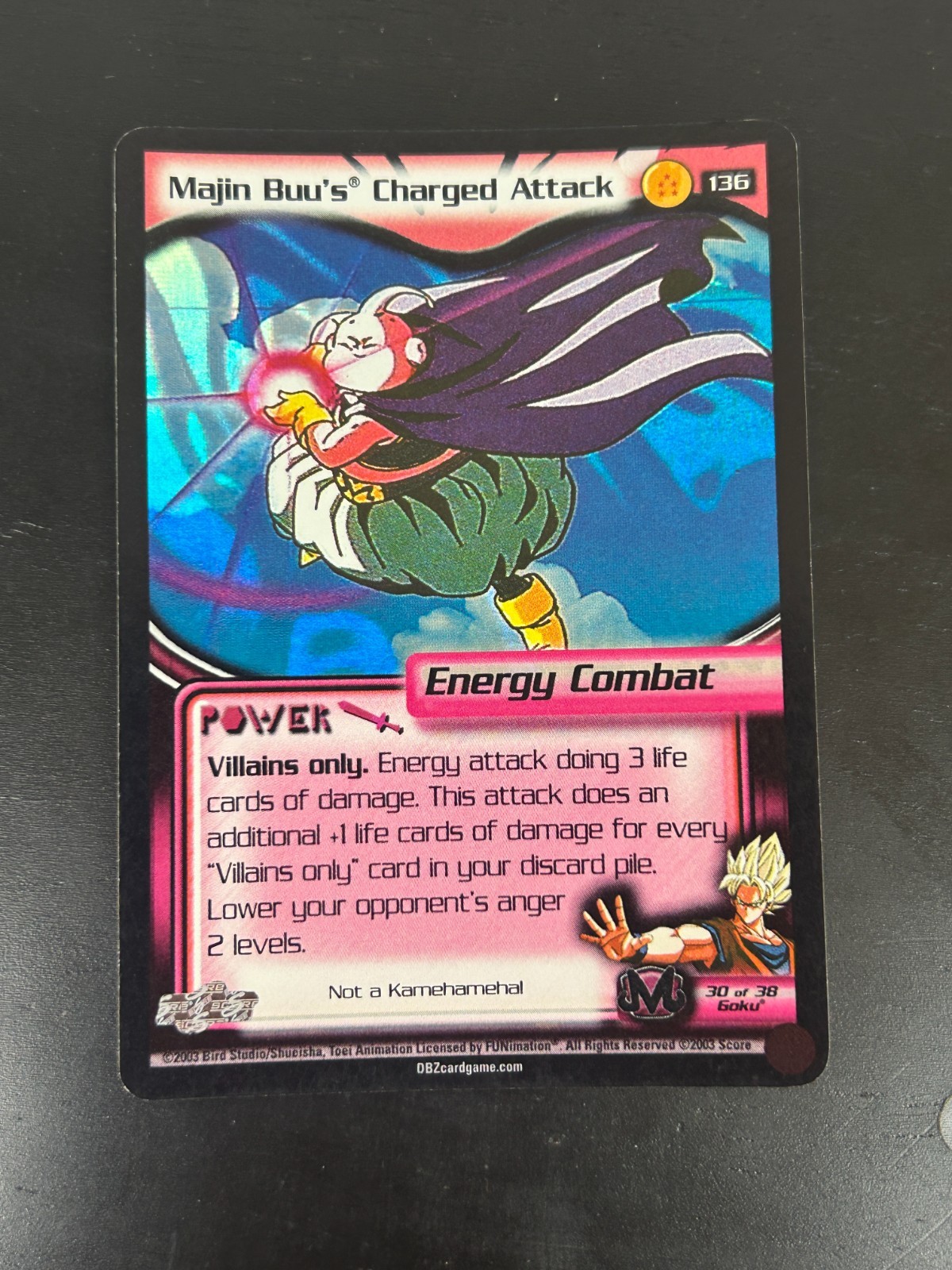 Score 2003 DBZ CCG Majin Buu Majin Buu's Charged Attack #136 Card