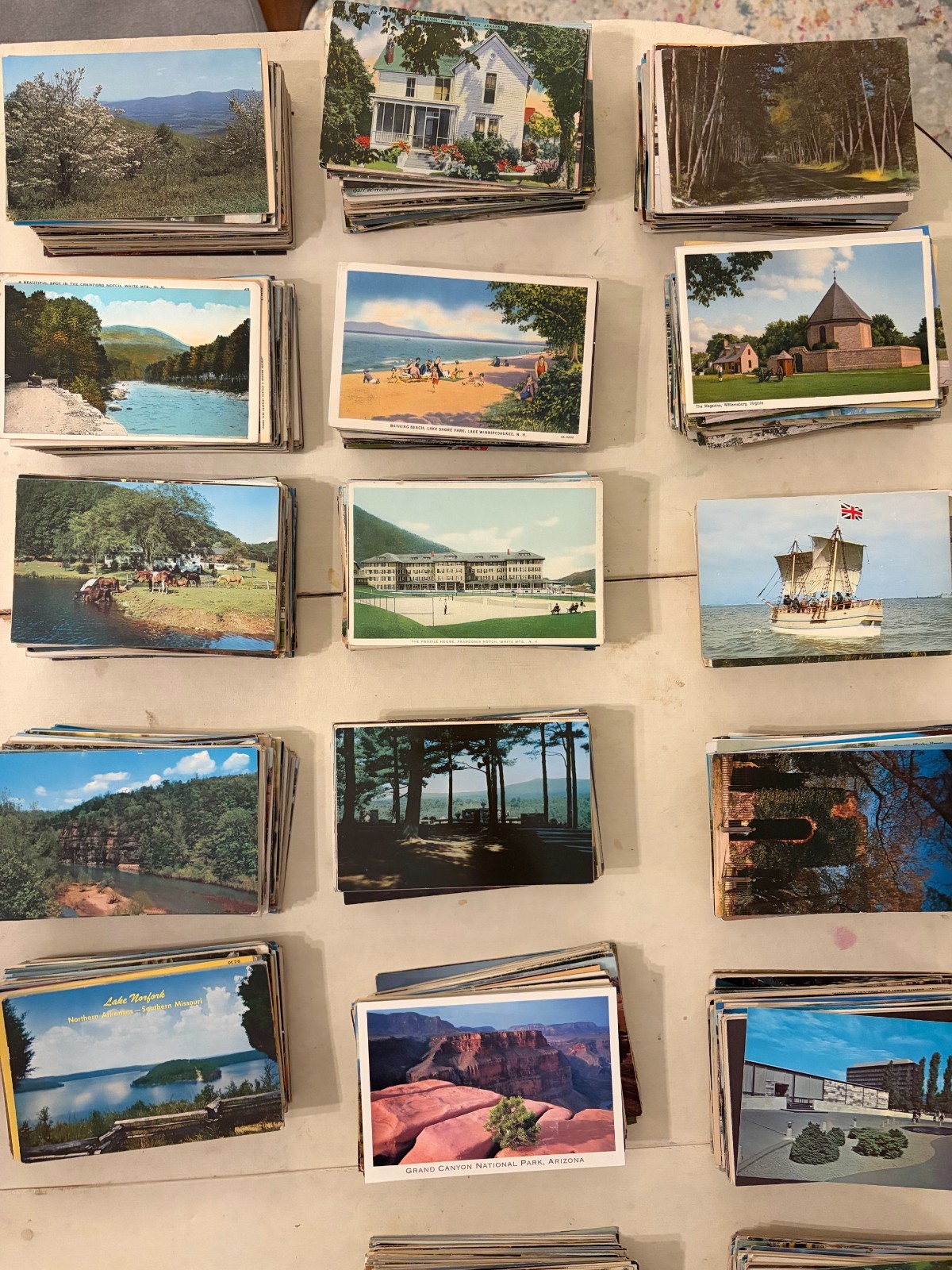 100 Postcard Lot Mixed US Locations All Standard Size Undivided Back to Chrome