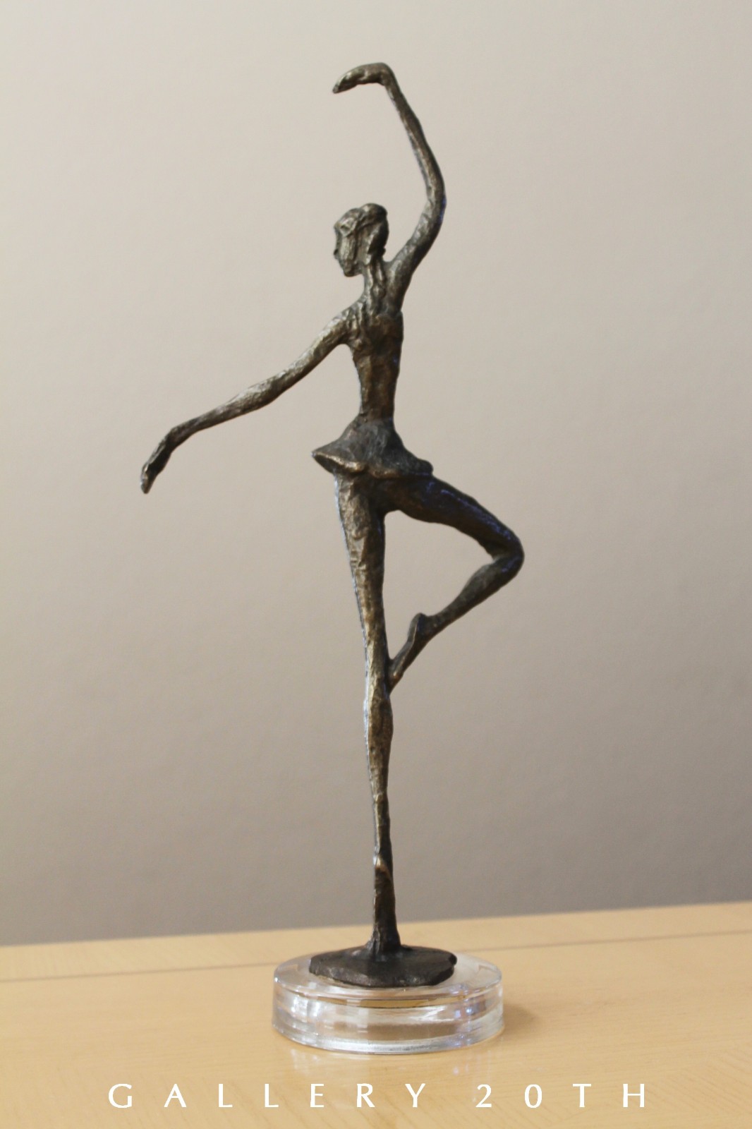 GRACE BRUTALIST BRONZE BALLERINA SCULPTURE VTG GIACOMETTI ERA JERE MID CENTURY