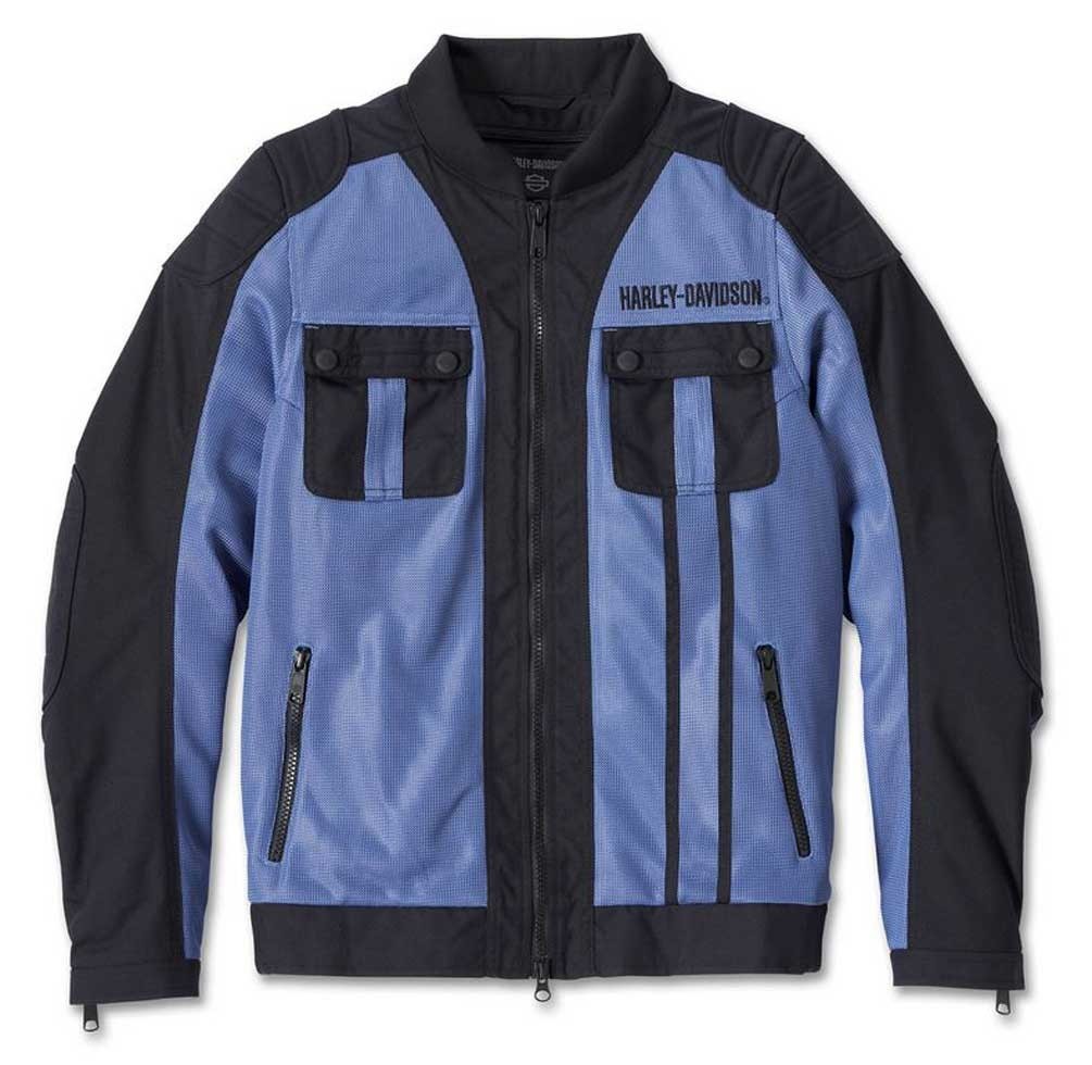New Harley-Davidson Women's Zephyr Jacket Colony Blue-M