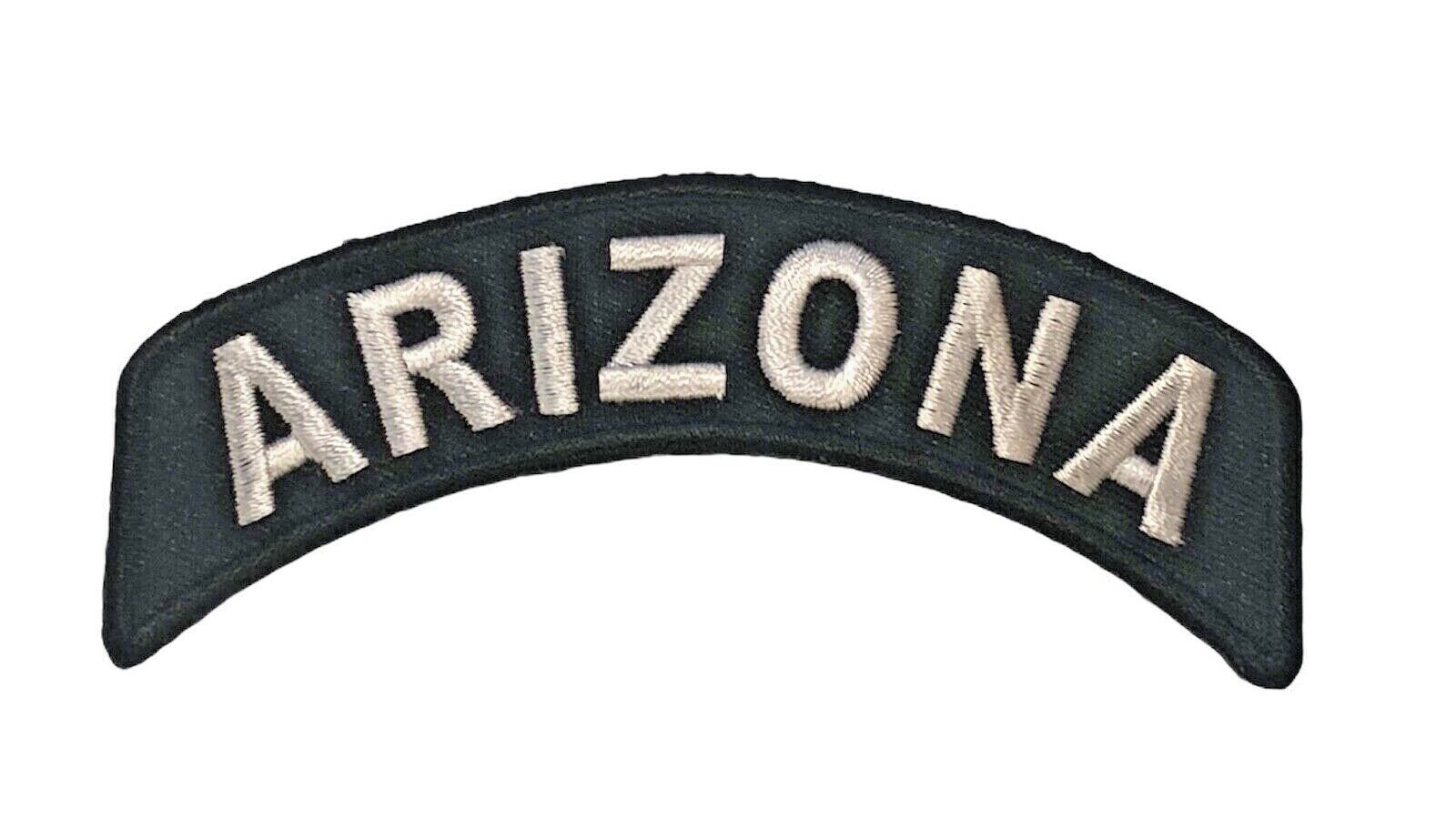 Arizona Rocker State Of 1 x 4 inch Biker Patch IV1430 F2D36J