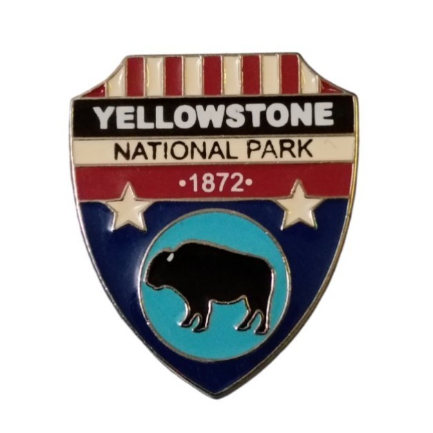 Yellowstone National Park Bison Travel Souvenir Pin
