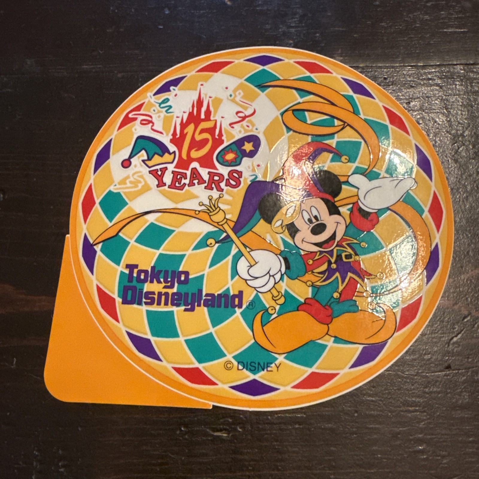 Extremely Rare Tokyo Disneyland 15th Anniversary Mickey Mouse Sticker Seals