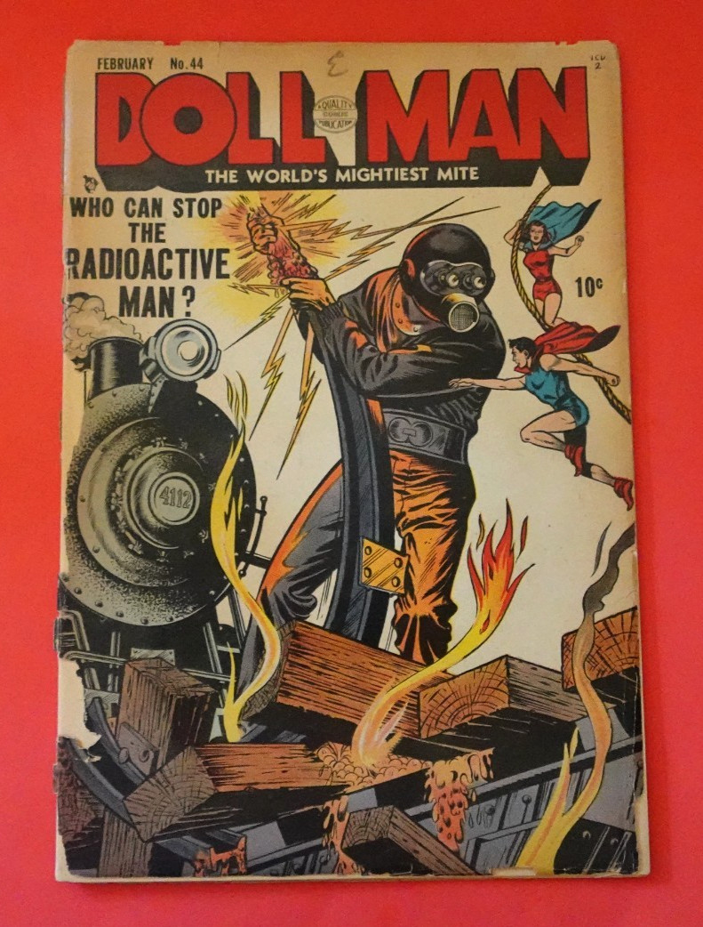 GOLDEN AGE DOLL MAN #44 COMIC LOWER GRADE DETACHED COVER