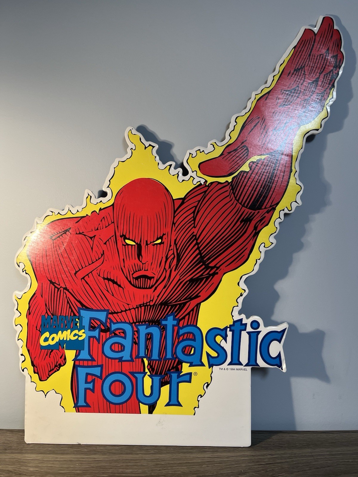 Vintage 1994 Marvel Comics Fantastic Four Human Torch Toy Store Display 19