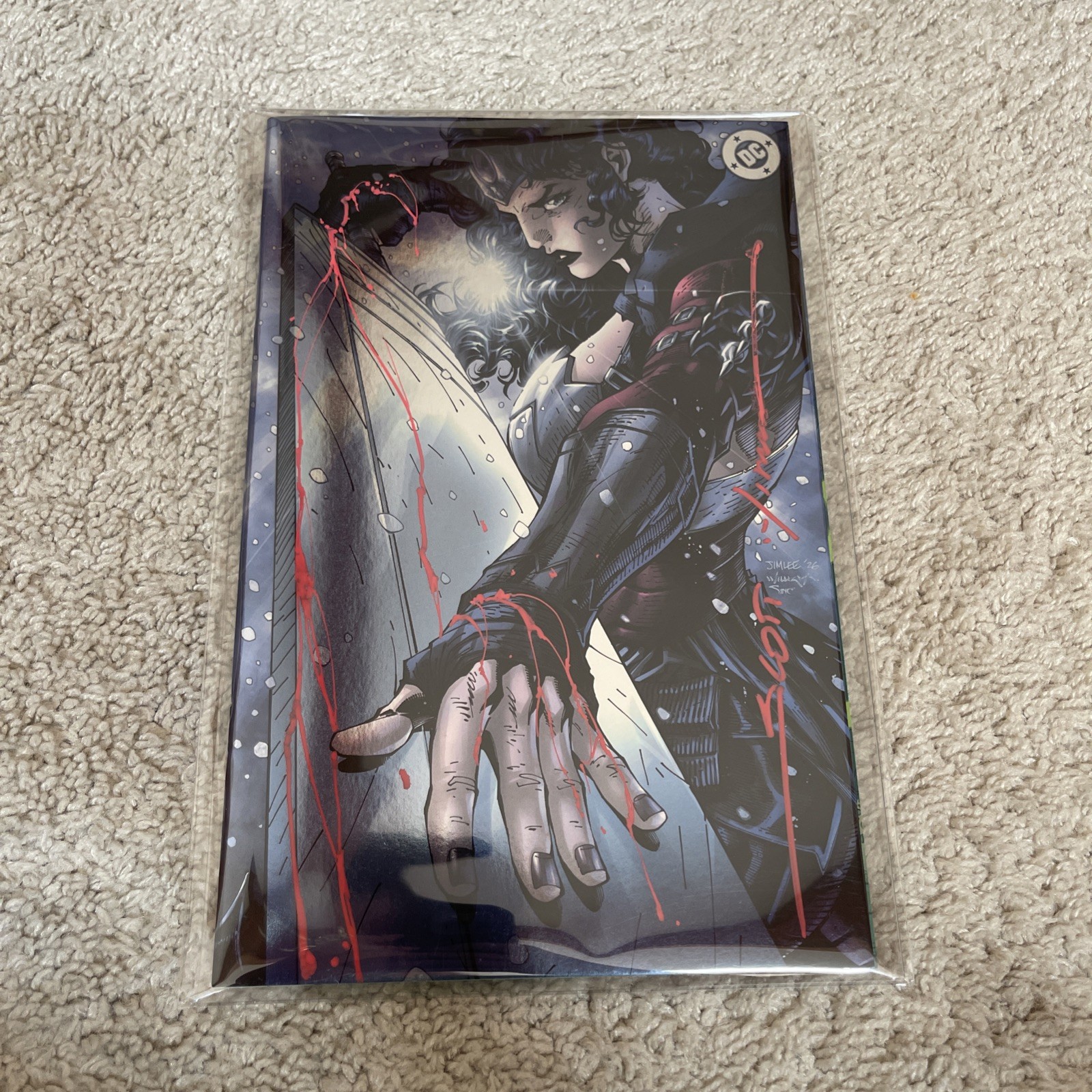 2026 SDCC ABSOLUTE WONDER WOMAN 22| JIM LEE FOIL| Signed&Remarked Scott Williams