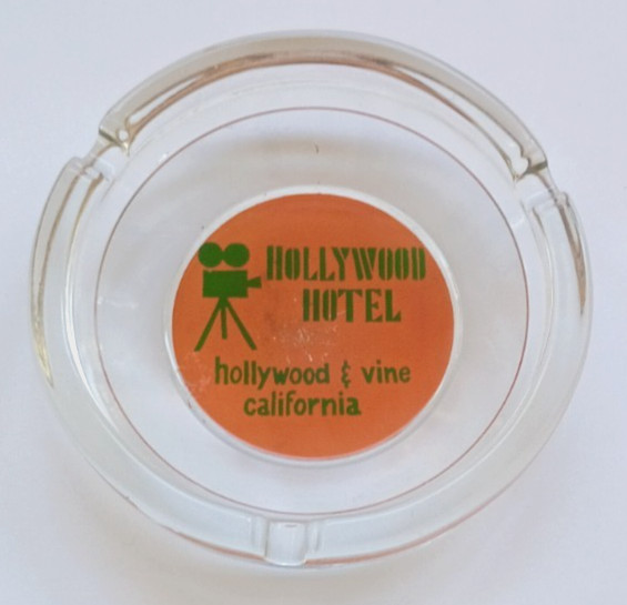 Rare Vintage Hollywood Hotel Ashtray, California, CA.