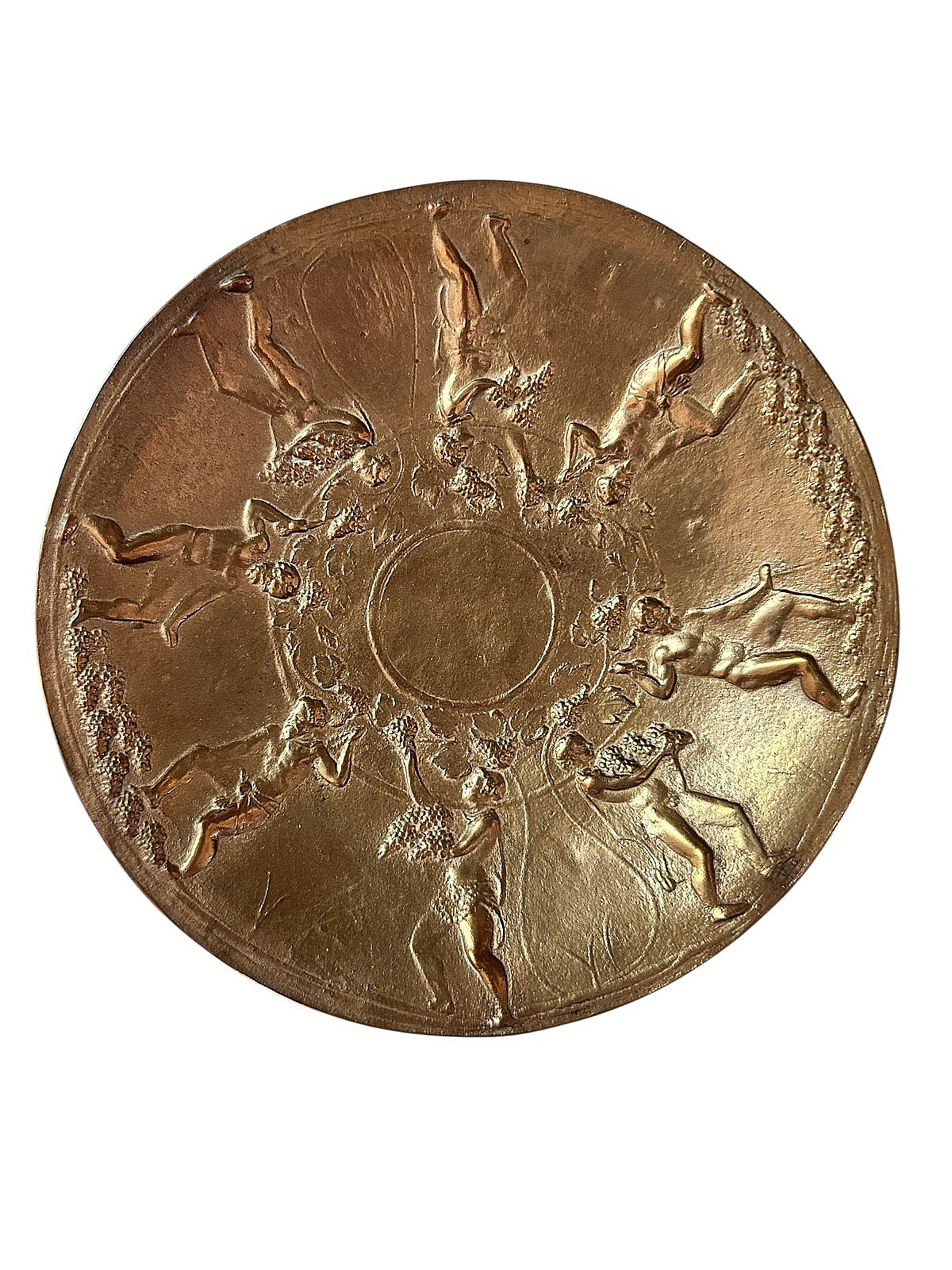 GORHAM ANTIQUE BRONZE HARVEST DISH PLATE BOWL 1925 XMAS ARRETINE REPRODUCTION