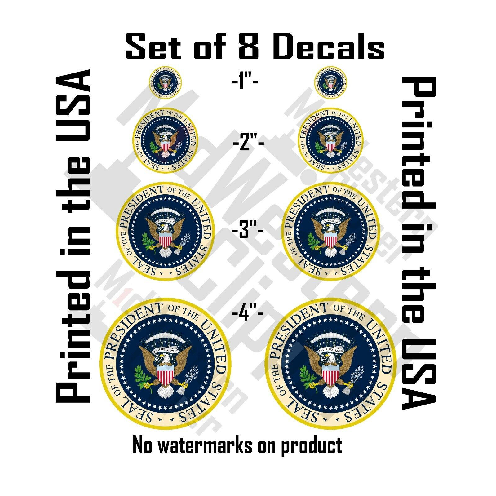8 Seal of The President of the United States decals stickers. POTUS Office. 4\