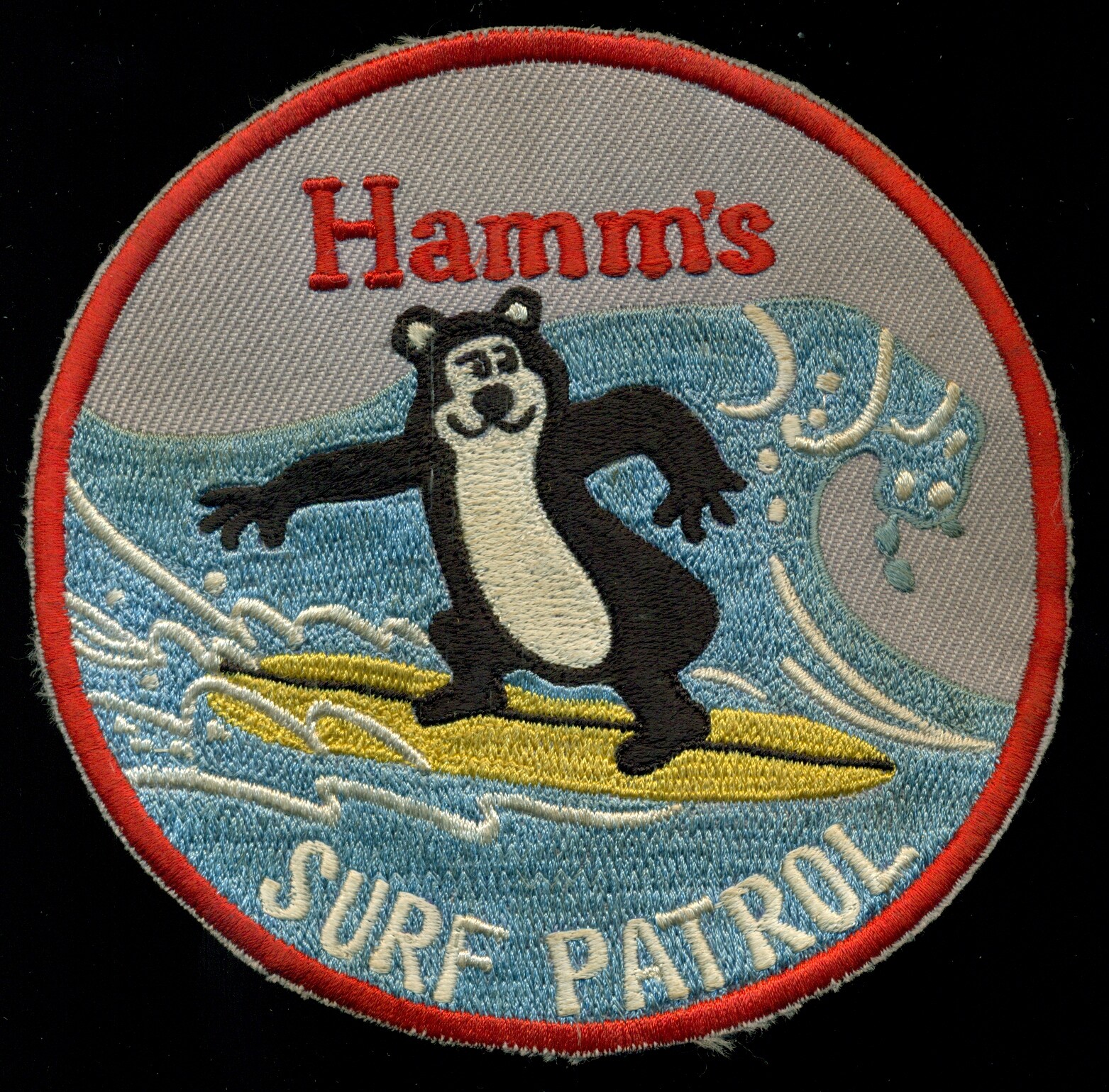 Hamm\'s Surf Patrol Surfing V-2 Patch N-25