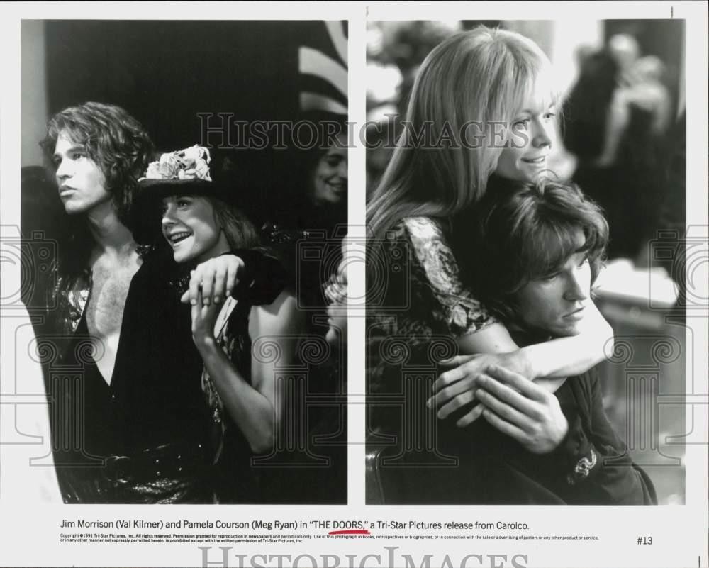 1991 Press Photo Val Kilmer and Meg Ryan star in 