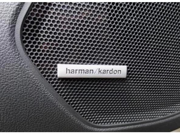 3D Metal Aluminum Speaker Badge Emblem for Harman Kardon Car Audio Chrome 5 pcs