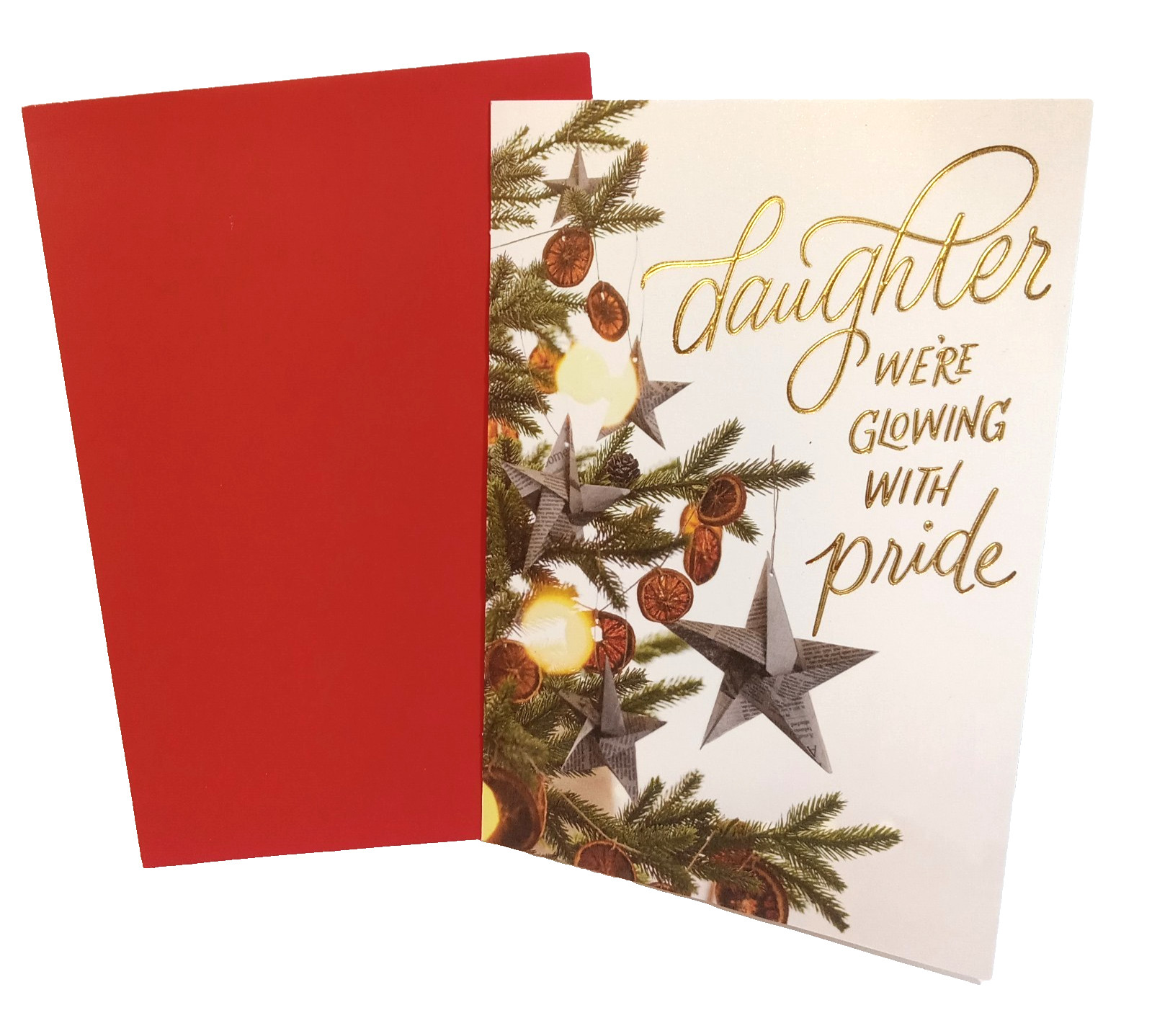 Hallmark Card Gold Silver Green To DAUGHTER \
