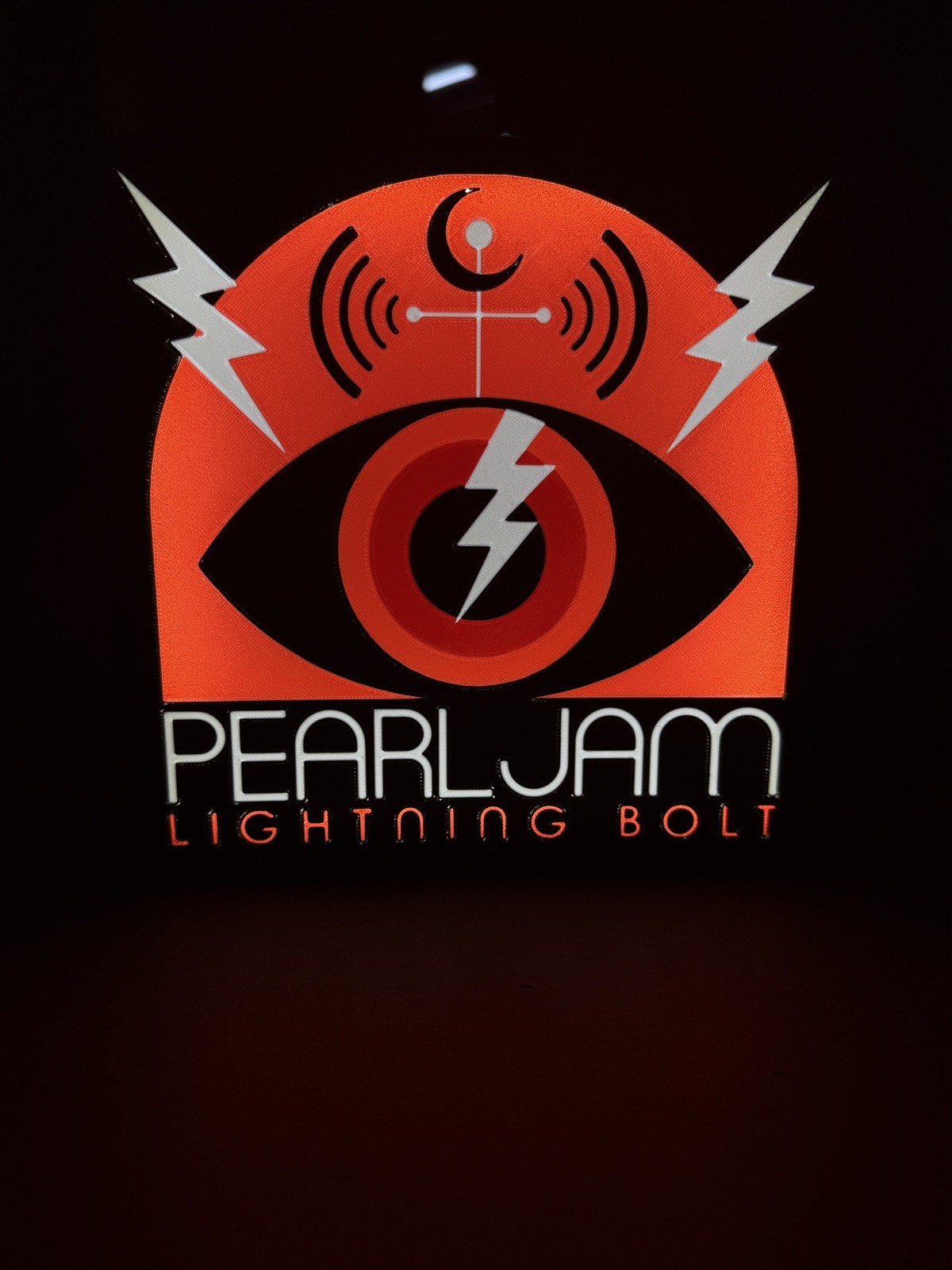 Pearl Jam - Lightning Bolt LED Custom Light Box
