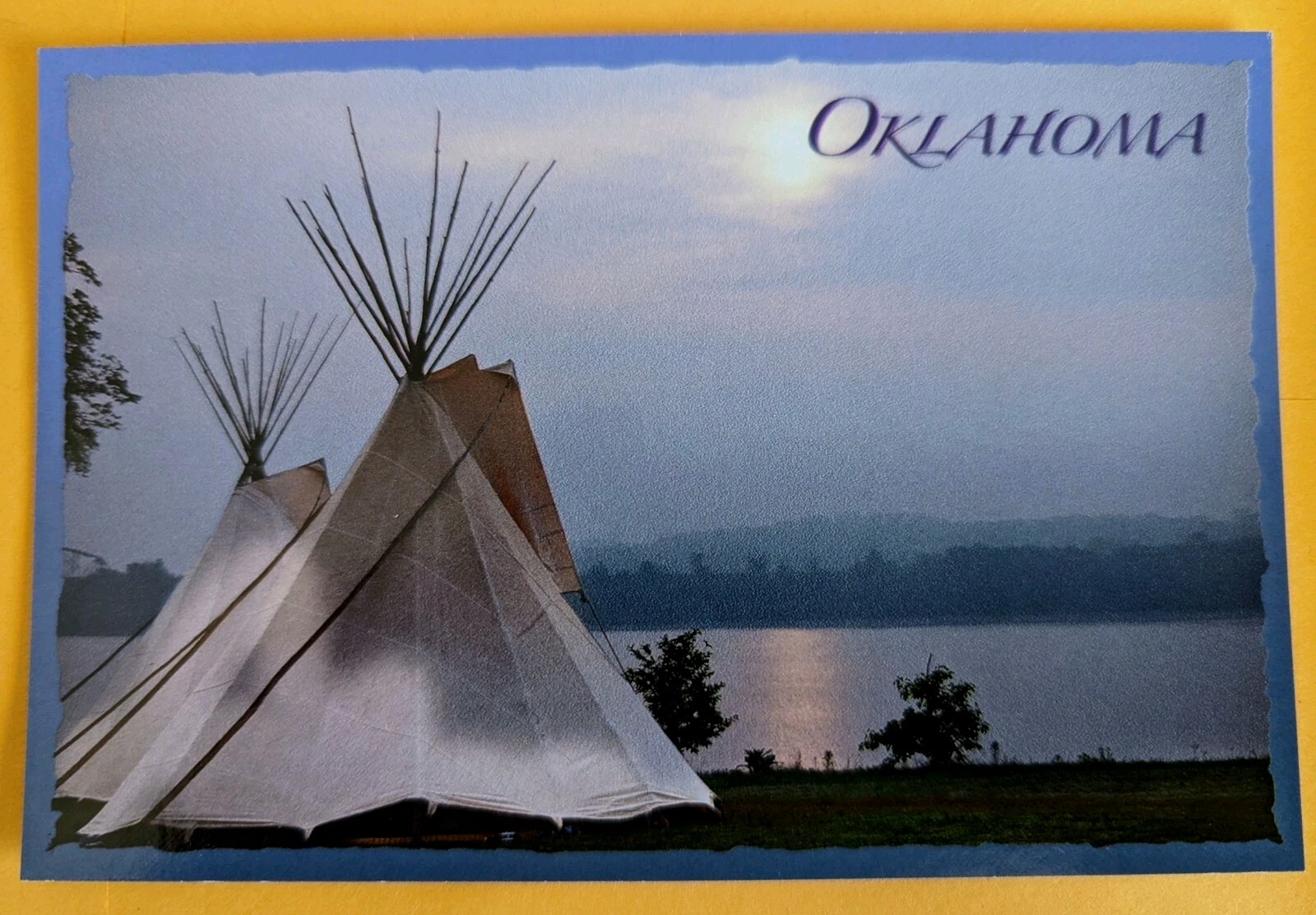 Postcard: Native Americans - Oklahoma Teepee 