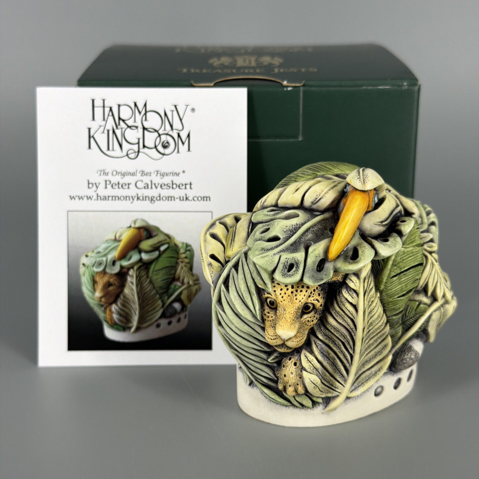 Harmony Kingdom Jungle Hideaway 2018 HK Collector\'s Club Redemption SIGNED