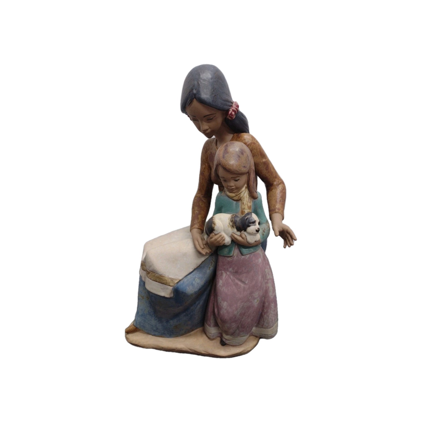 Lladro 2258 Family Love Gres Retired Hand made Spain No Box Mint Condition 