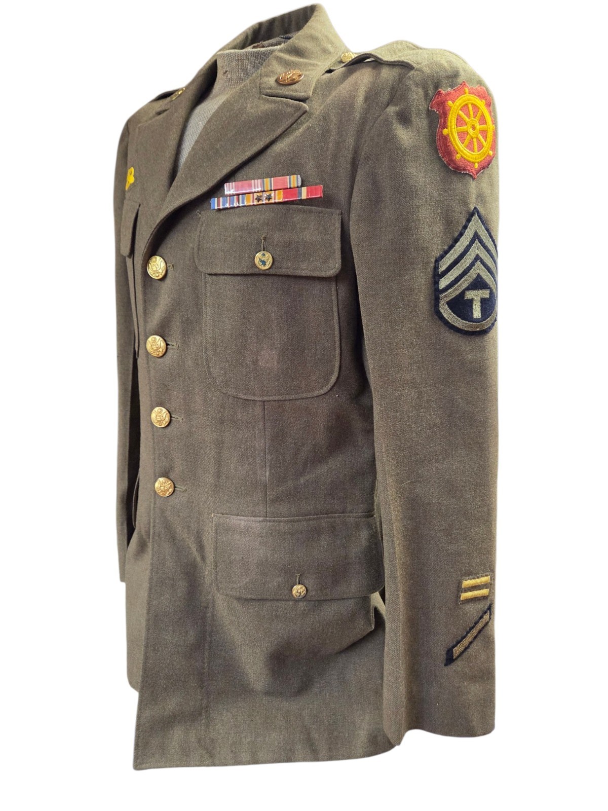 WWII US Army Jacket - Pacific Theater Veteran Size 39L