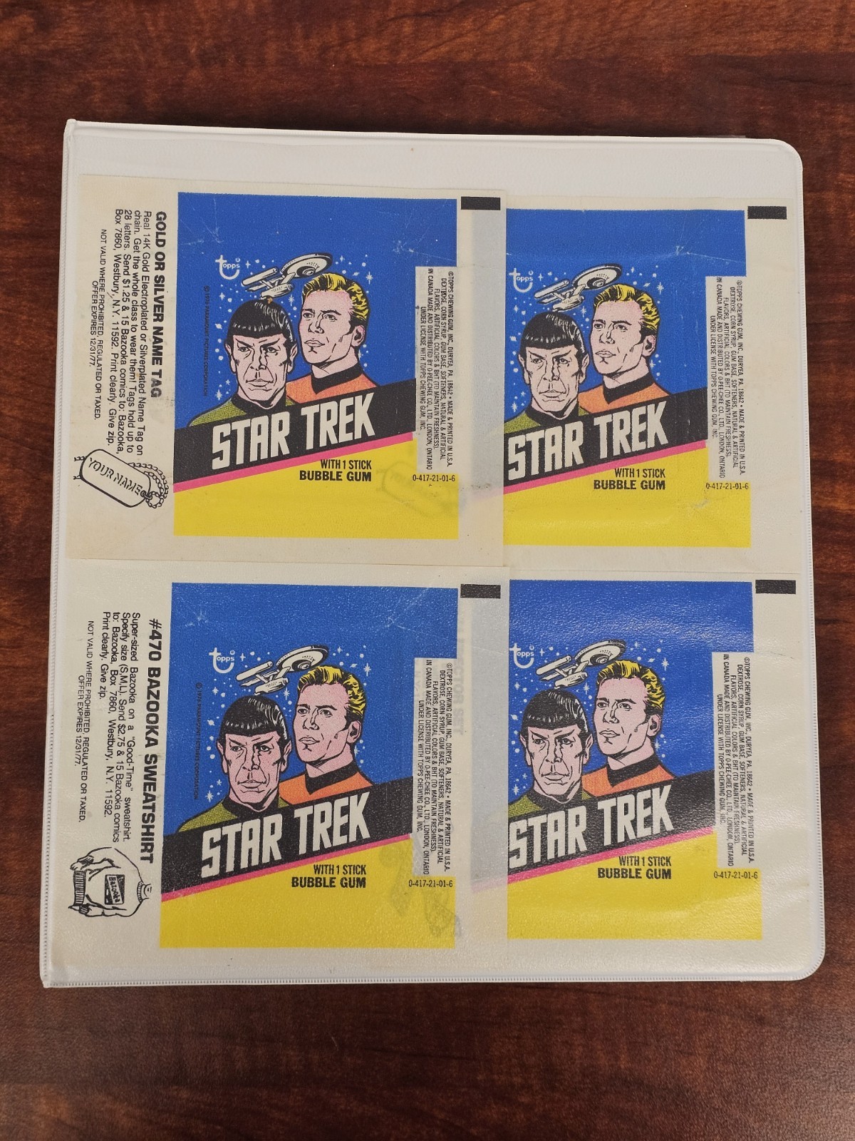 1976 Topps Star Trek Complete Base Set (1-88) + Full Sticker Insert Set (1-22)