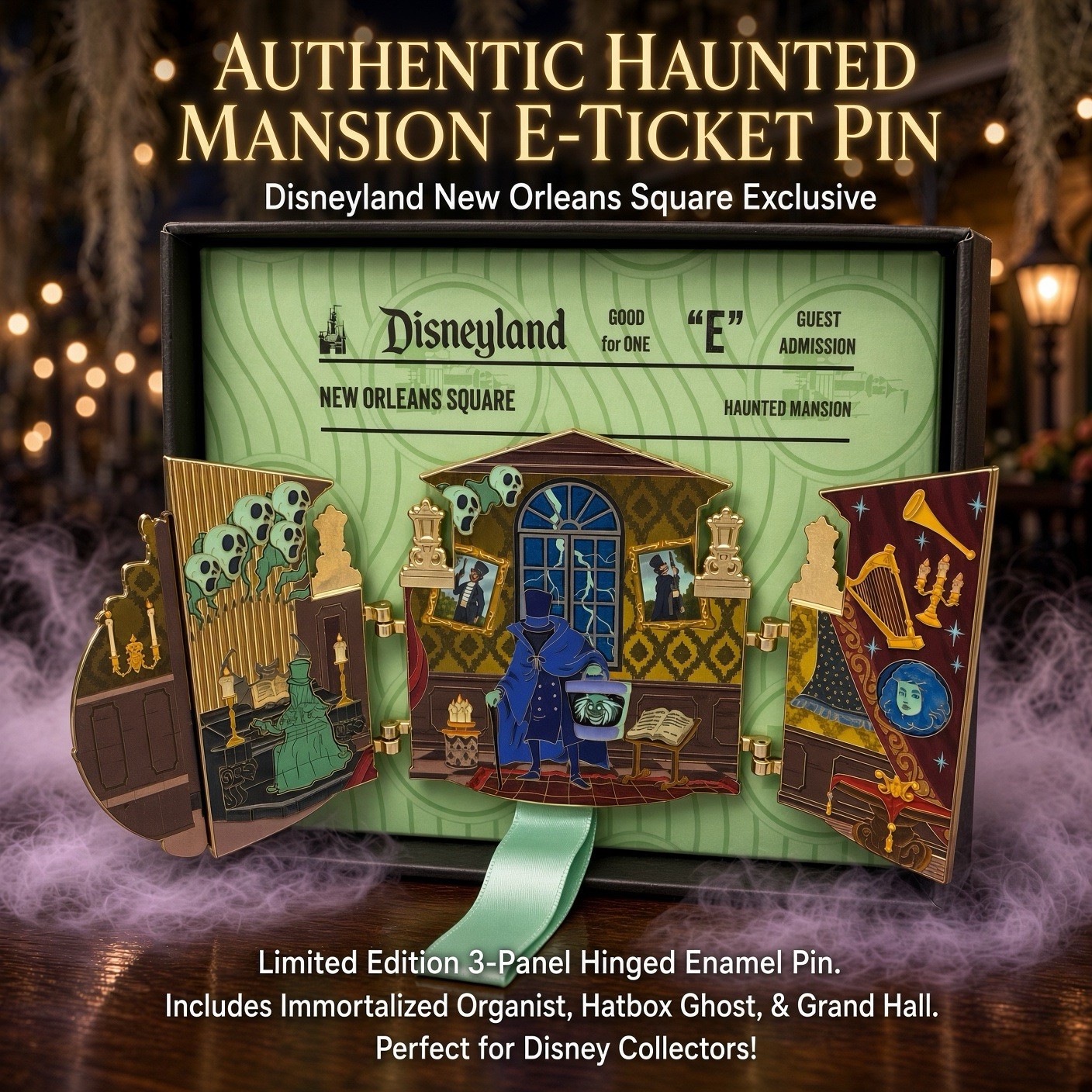 MOG WDI Haunted Mansion Disney Attraction Panoramas Pin LE 400 D23 2026