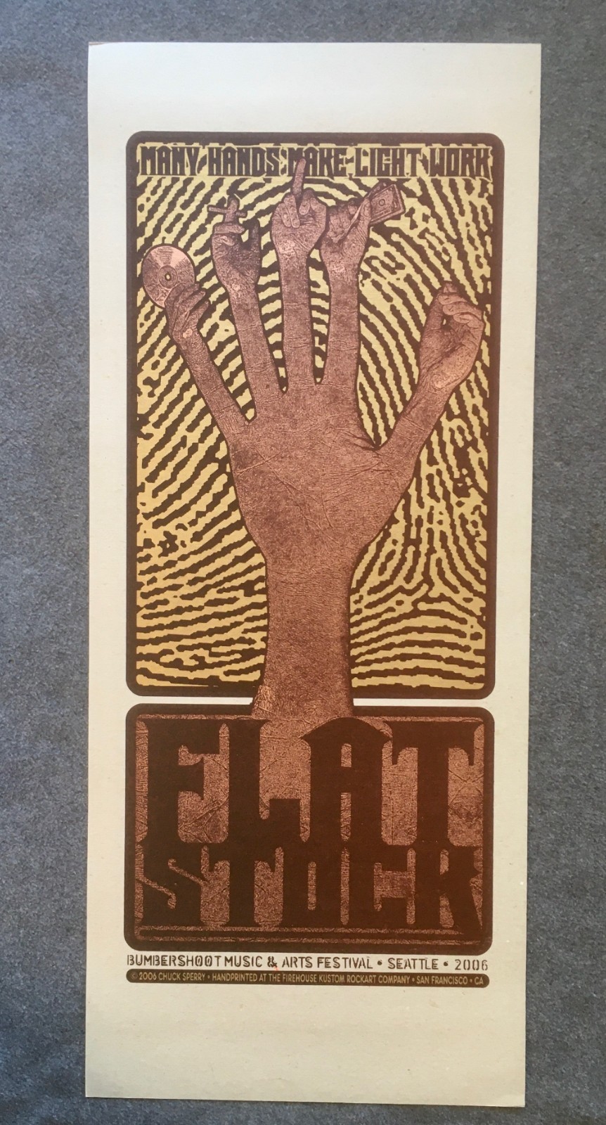 2006 Flatstock 10 Fuckstock 2-Sided Poster Seattle Chuck Sperry Ron Donovan