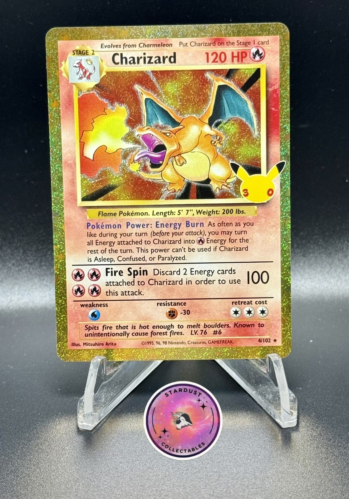 Pokémon 30th Anniversary Celebration Charizard Classic Collection 4/102 