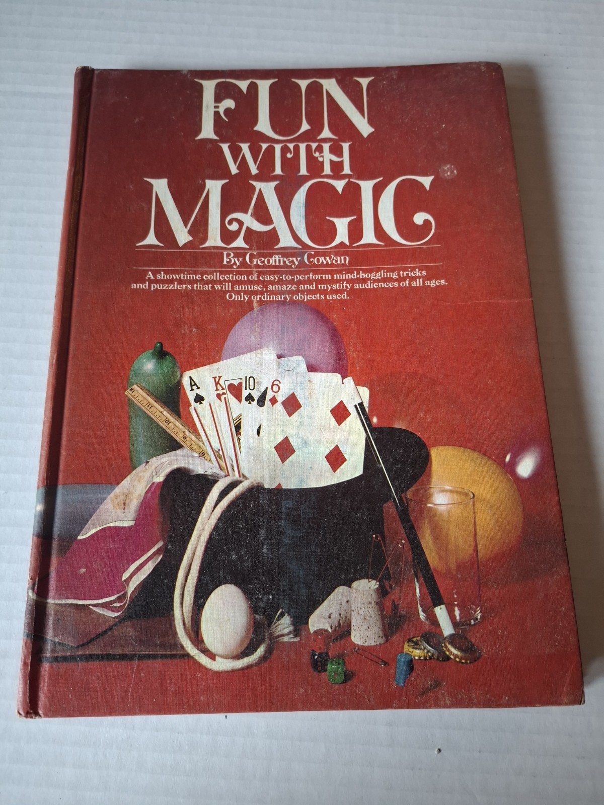 Vintage Fun With Magic Book Geoffrey Cowan Hardcover 1976 Printing Retro...