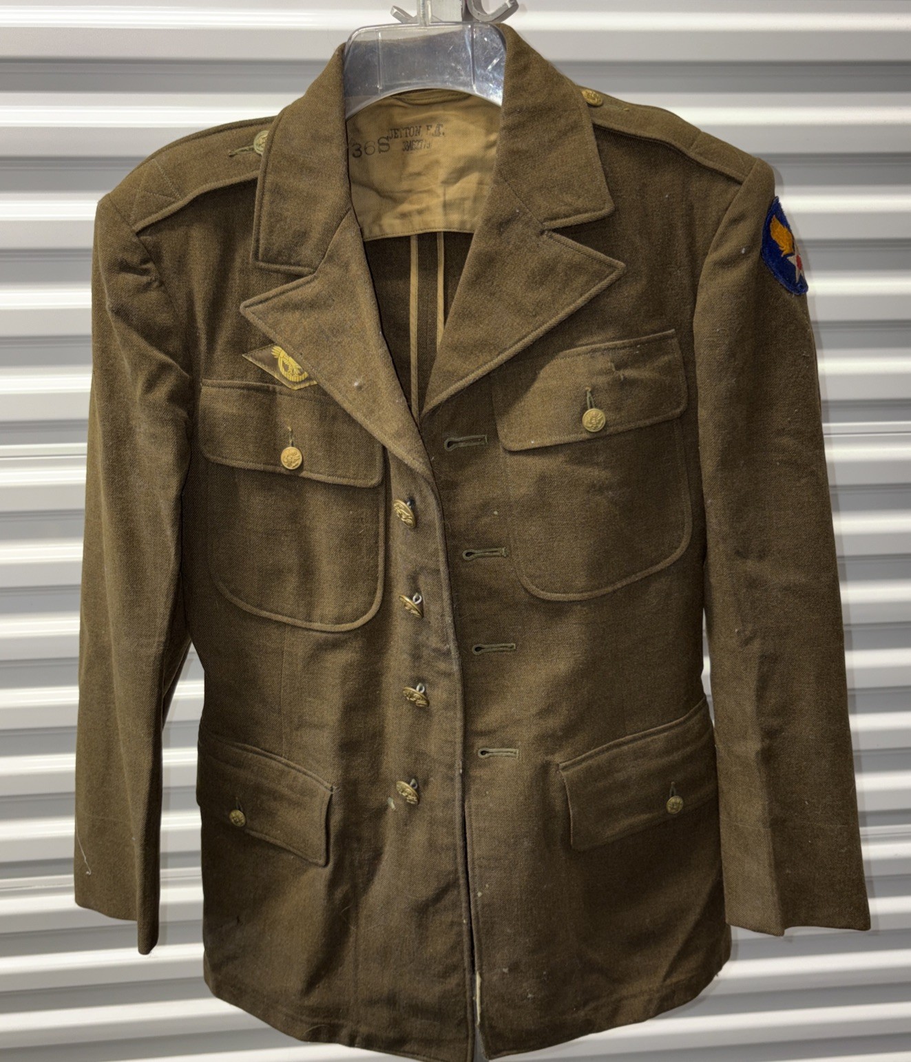 Men's Vtg WWII US Army Air Force Uniform Jacket WW2