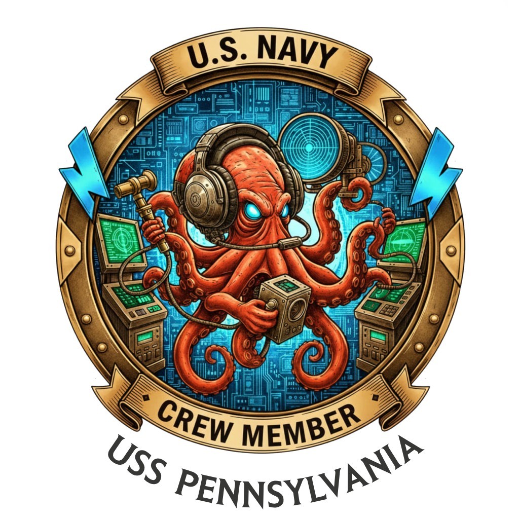 USS Pennsylvania Crew Member SSBN Navy Pride USN Veteran Gift 4\