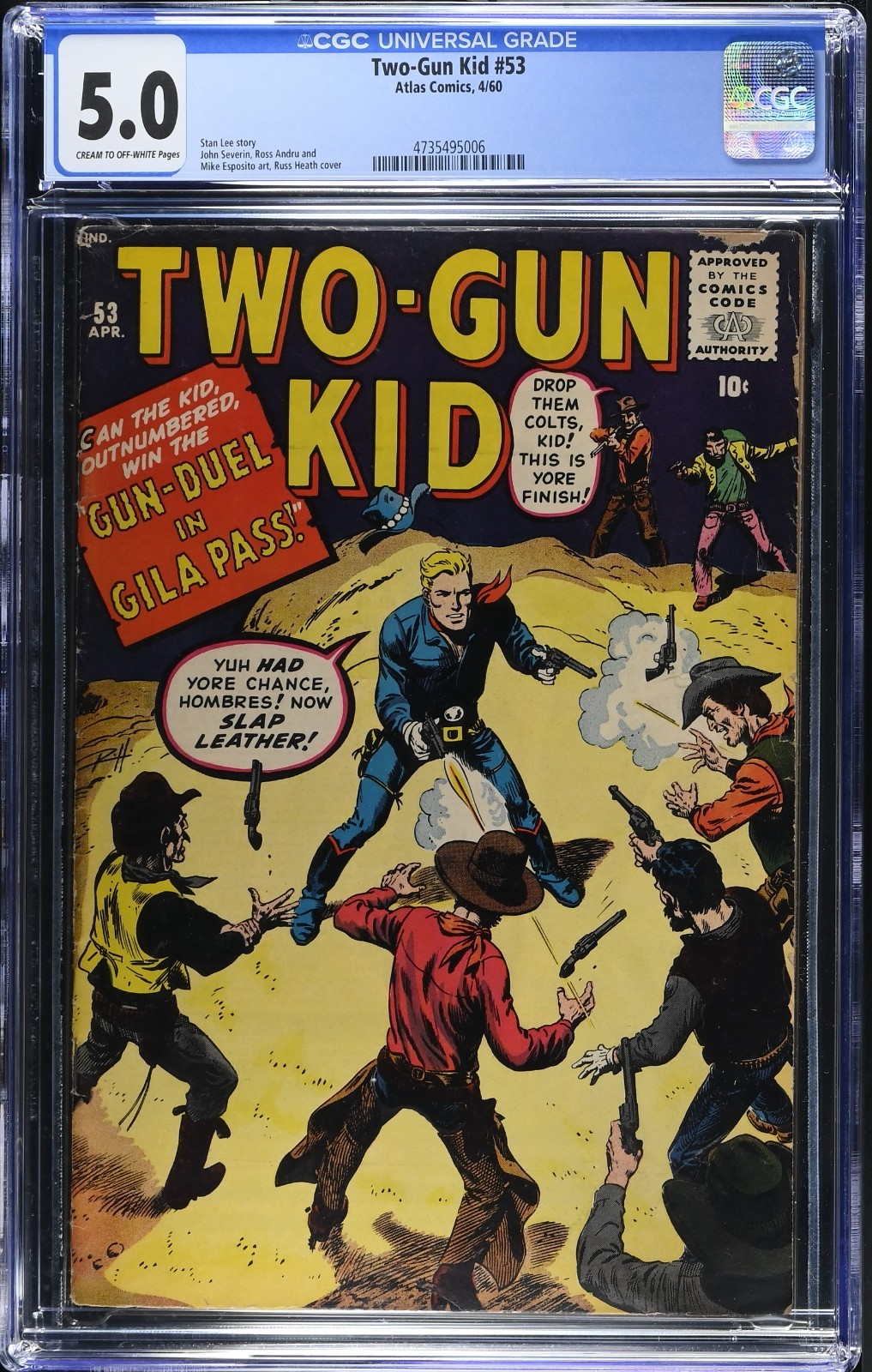 Two-Gun Kid 53 CGC 5.0 Atlas Comics