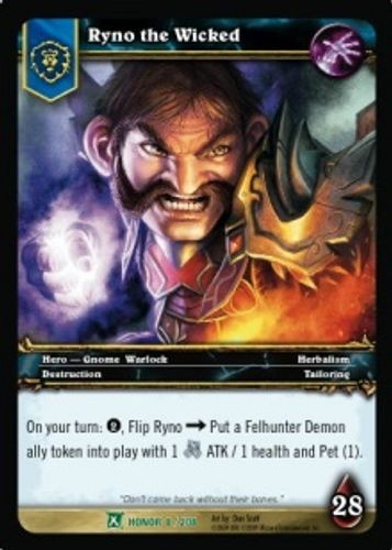 Ryno the Wicked - Fields of Honor - World of Warcraft TCG