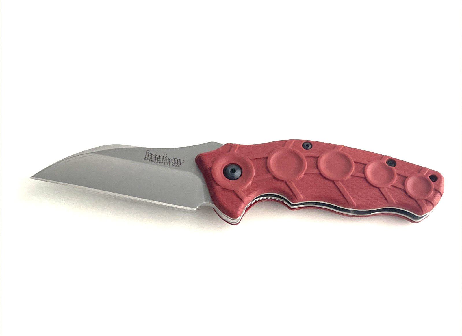 Kershaw 1820RD Needs Work Folding Knife Red Handle USA