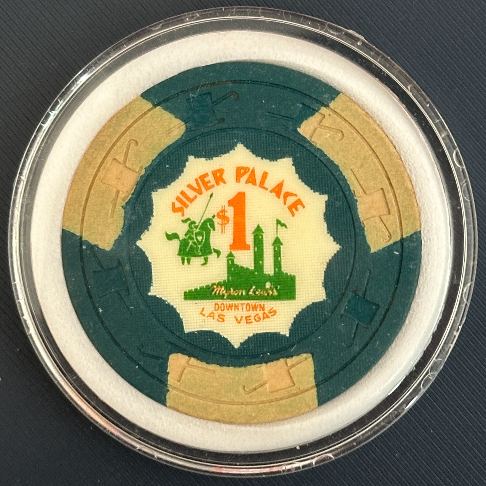 $1 Silver Palace  Casino Chip Las Vegas NV