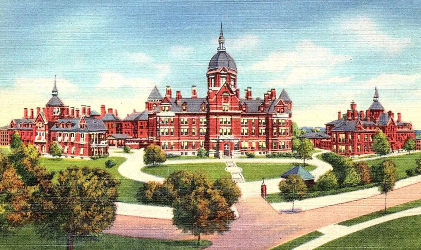 c1915 Maryland, Bird\'s-Eye View of JOHNS HOPKINS Hospital,  Baltimore, MD